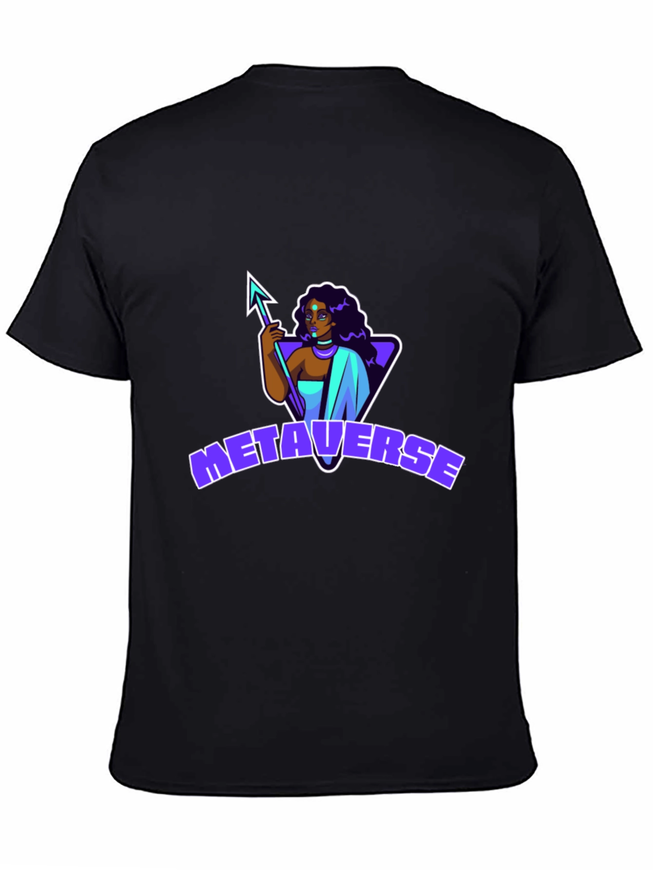 Metaverse Graphic Black T-Shirt