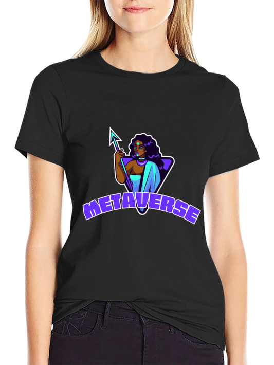 Metaverse Graphic Black T-Shirt