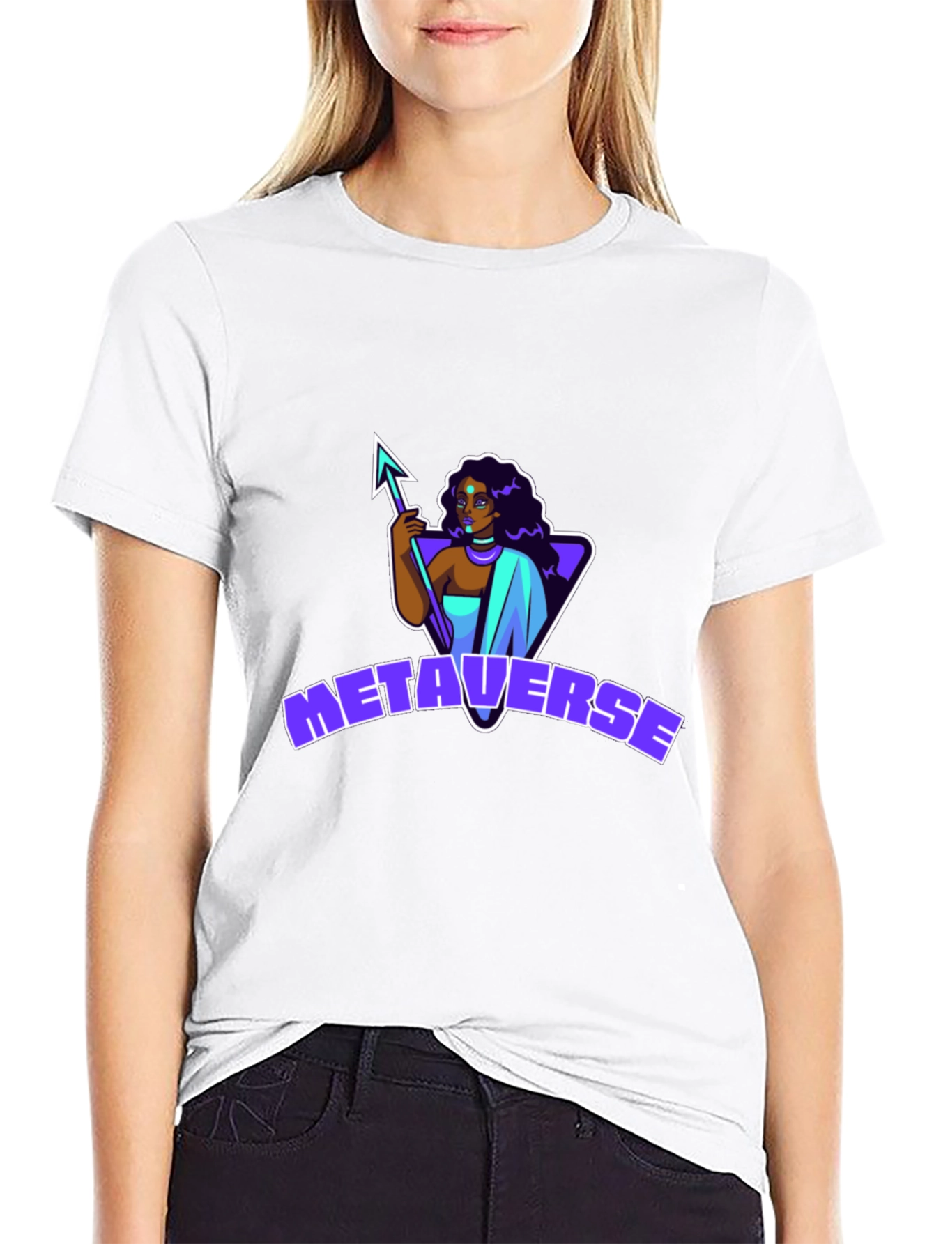 Metaverse Graphic Black T-Shirt