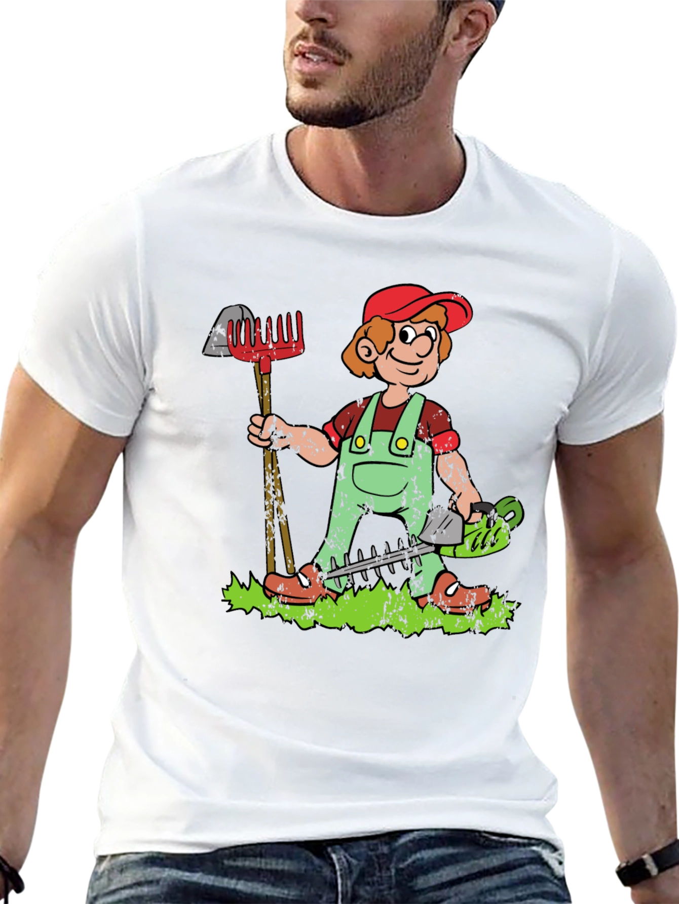 Gardener Cartoon Graphic Tee