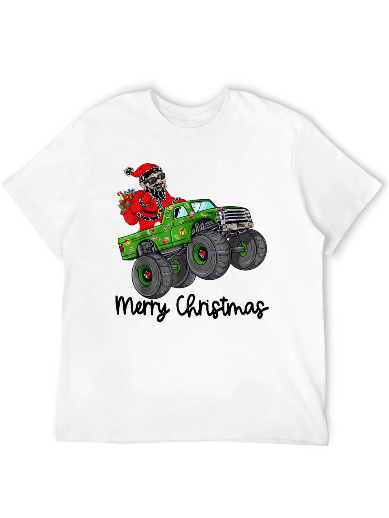 Christmas Santa Monster Truck T-Shirt