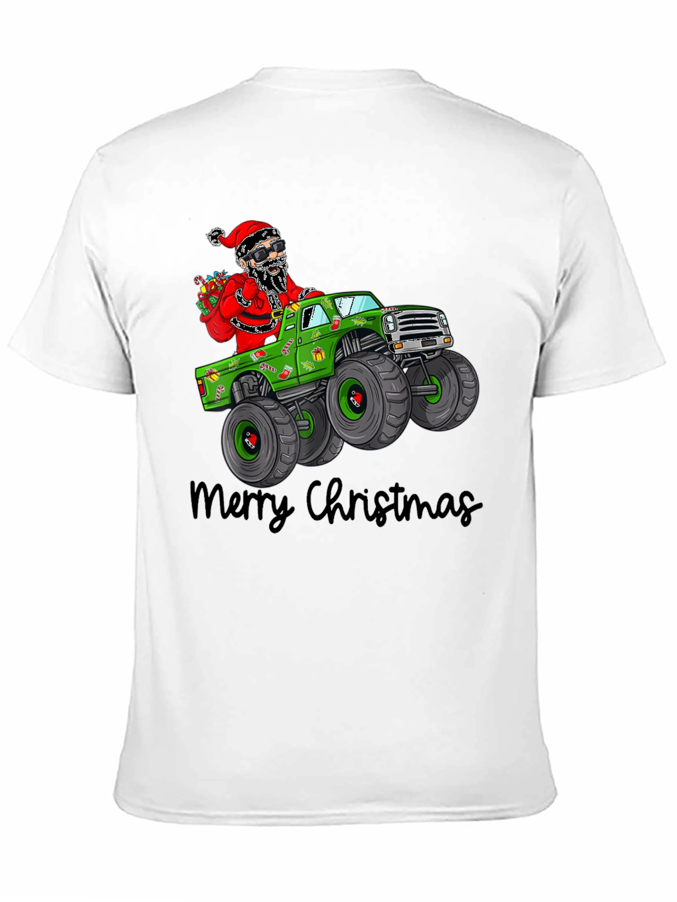 Christmas Santa Monster Truck T-Shirt