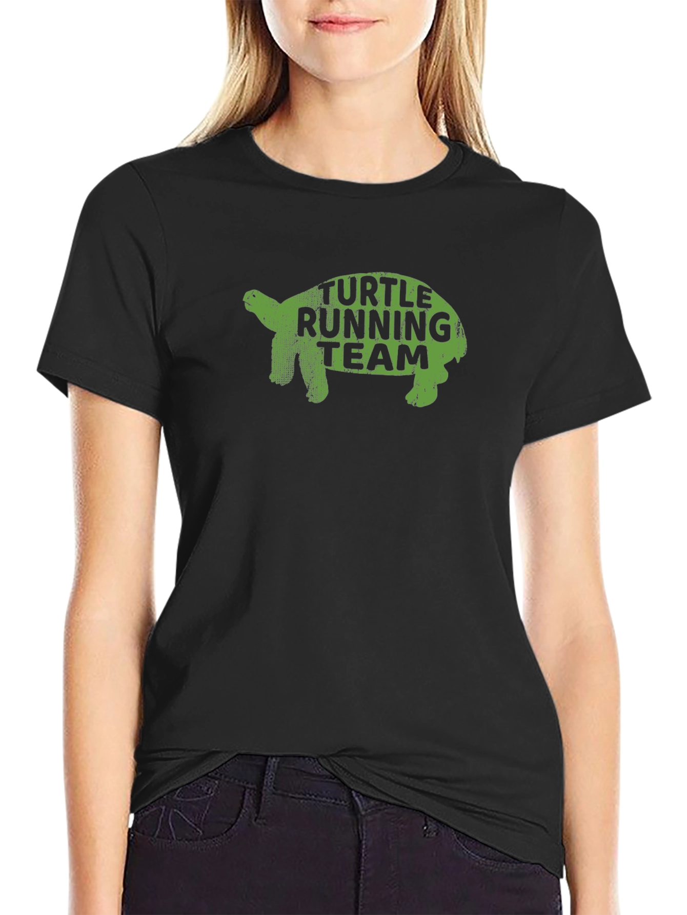 Turtle Running Team Black T-Shirt