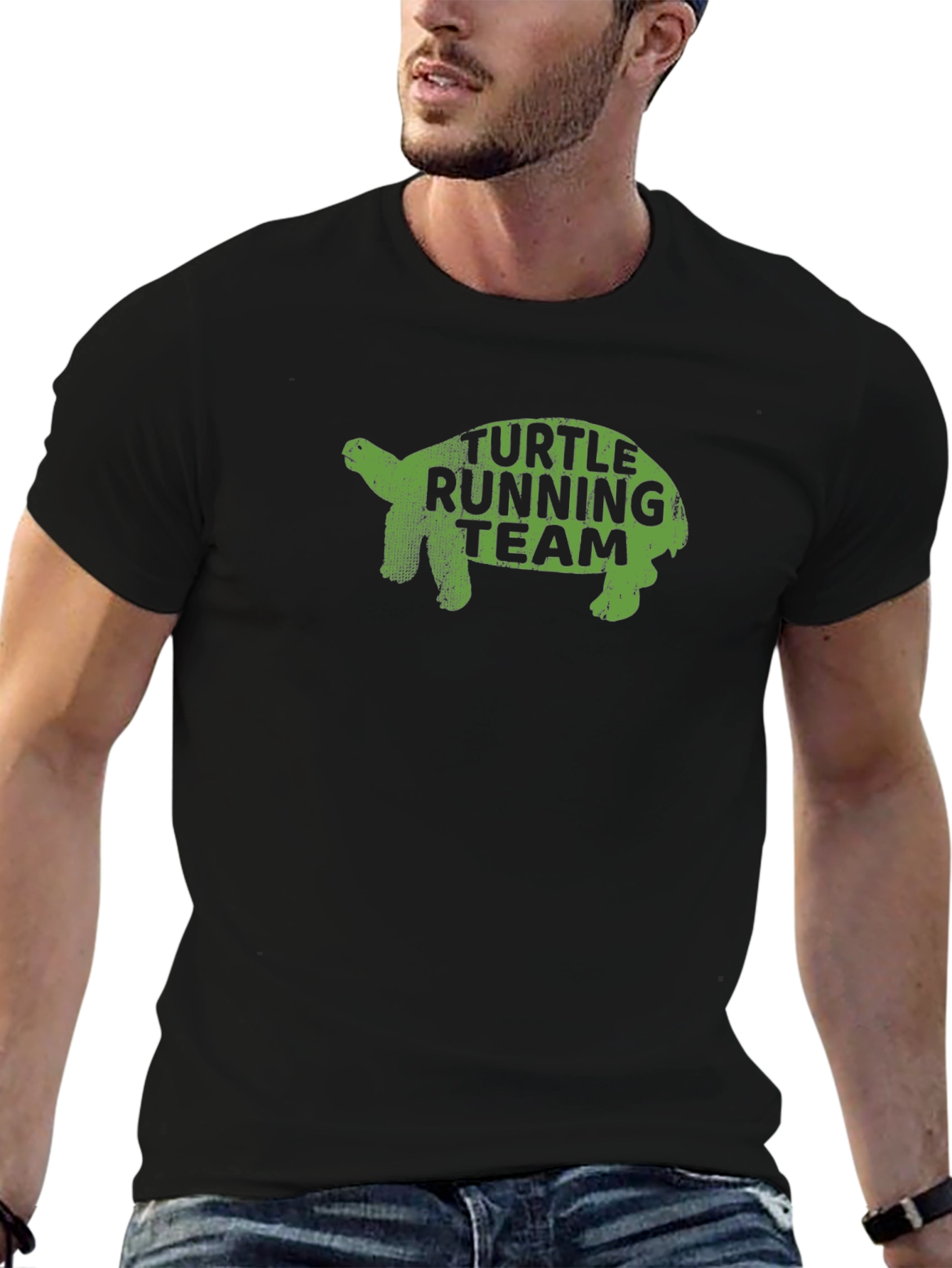 Turtle Running Team Black T-Shirt