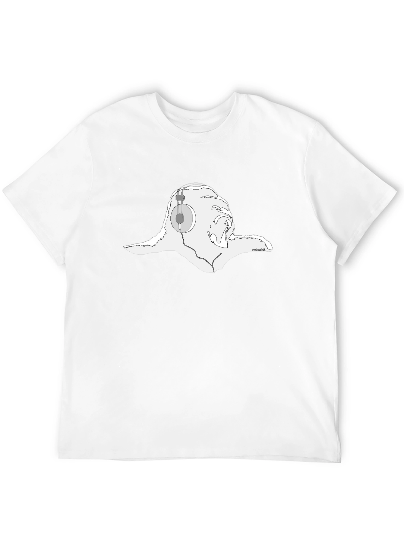 Cool Sloth Headphones Graphic Black T-Shirt