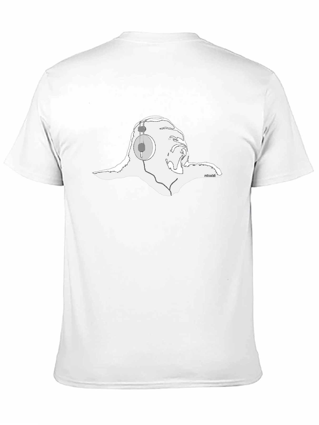 Cool Sloth Headphones Graphic Black T-Shirt