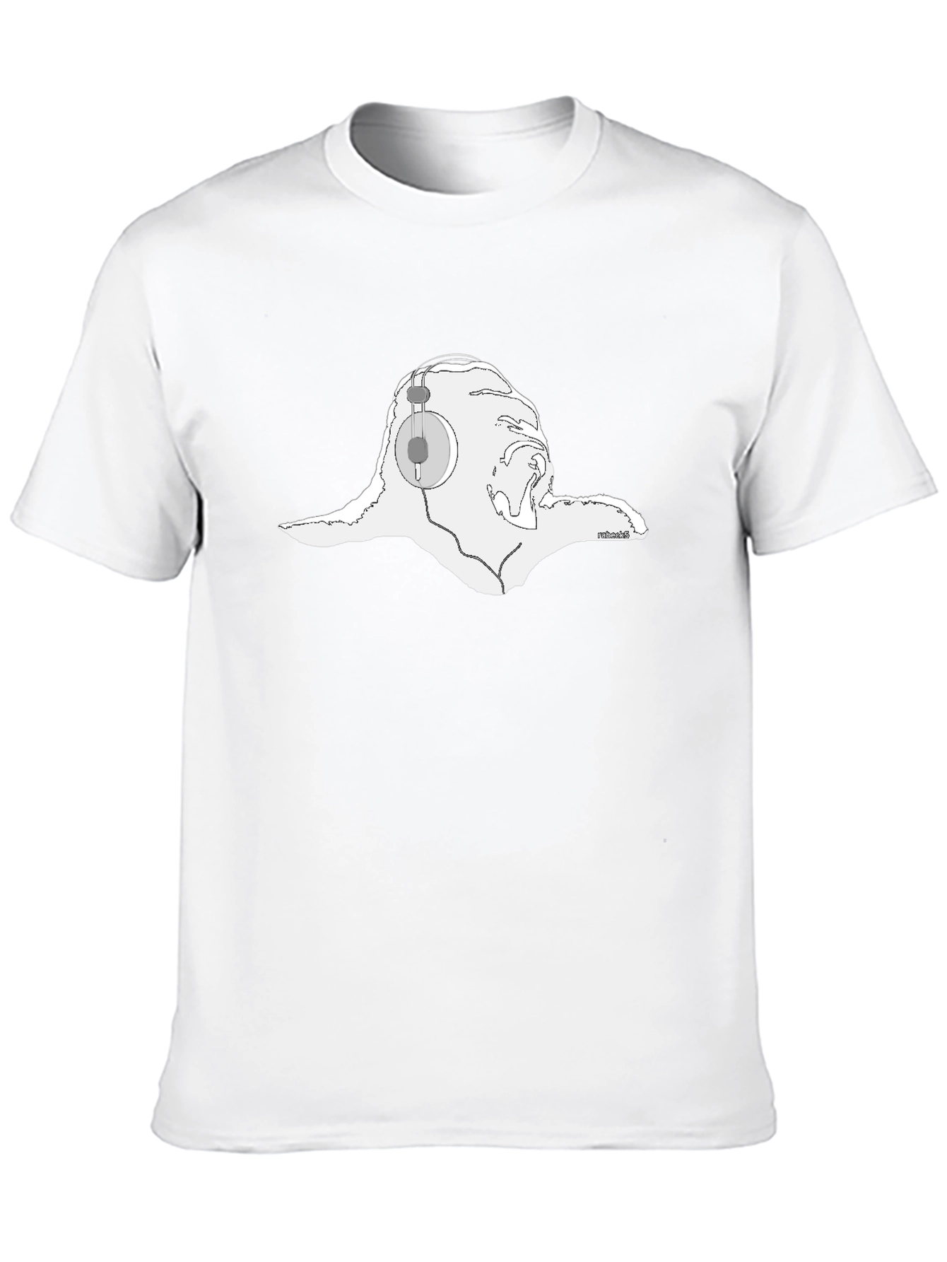 Cool Sloth Headphones Graphic Black T-Shirt