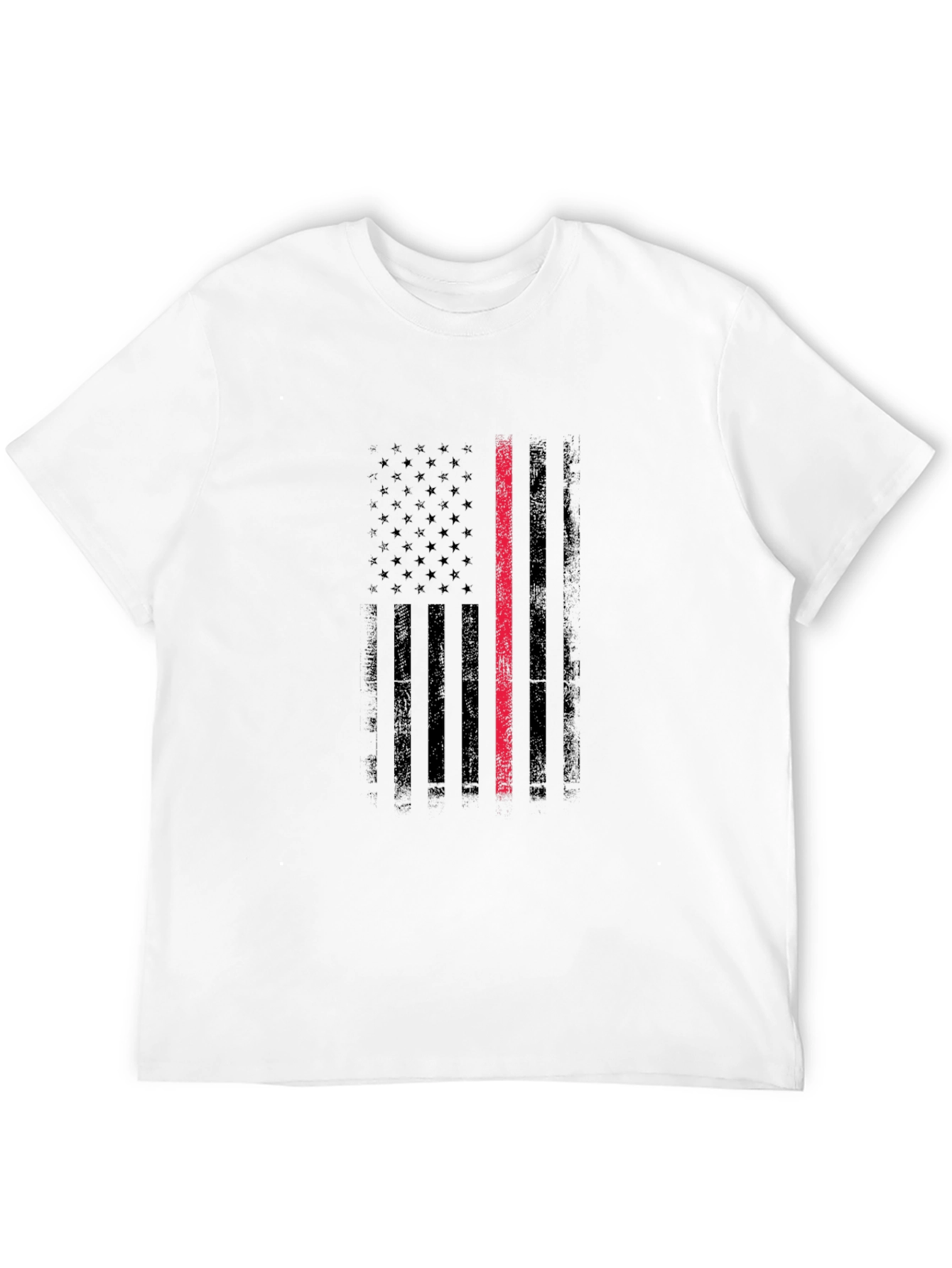 Thin Red Line Flag Graphic T-Shirt