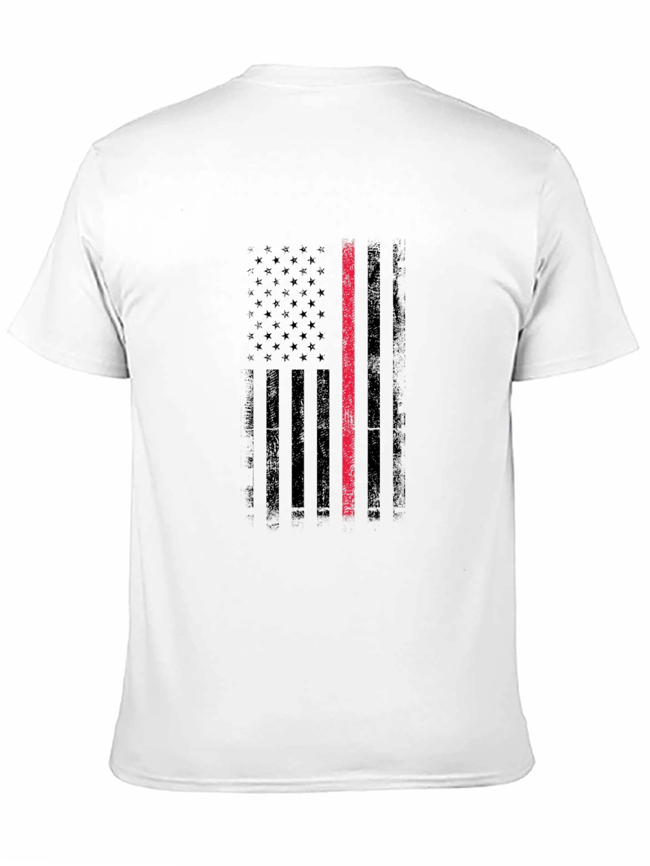 Thin Red Line Flag Graphic T-Shirt