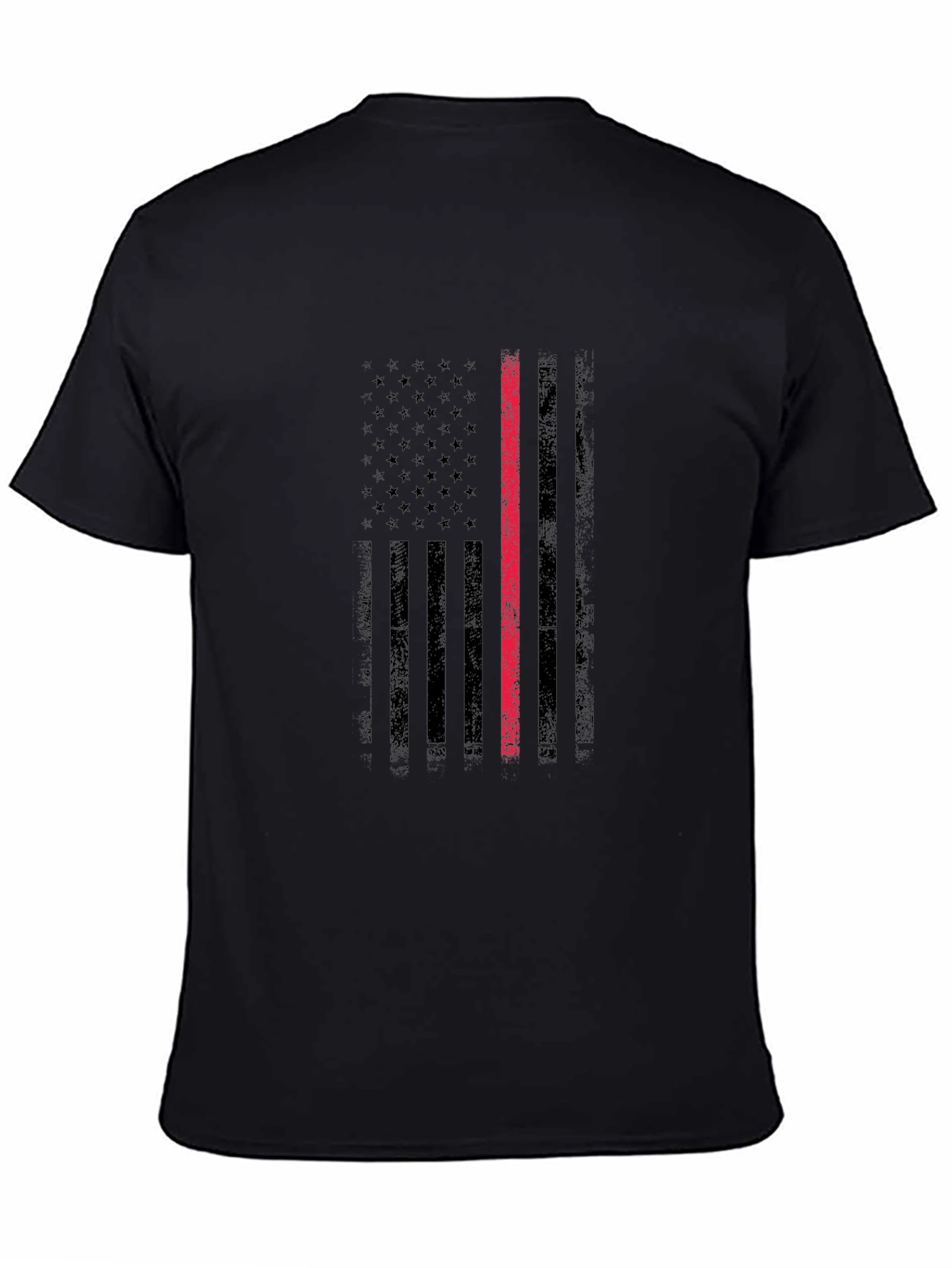 Thin Red Line Flag Graphic T-Shirt