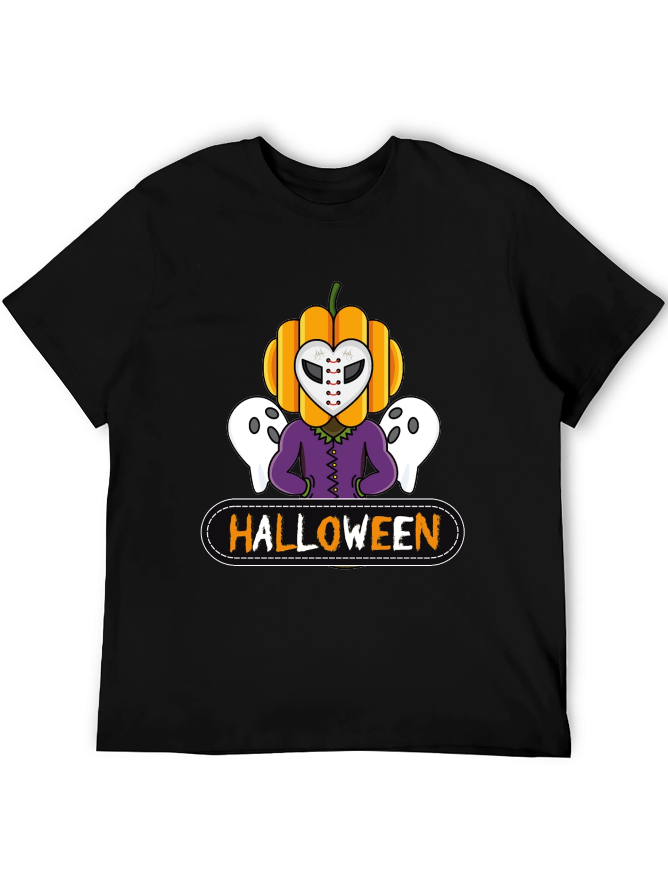 Halloween Pumpkin Mask T-Shirt