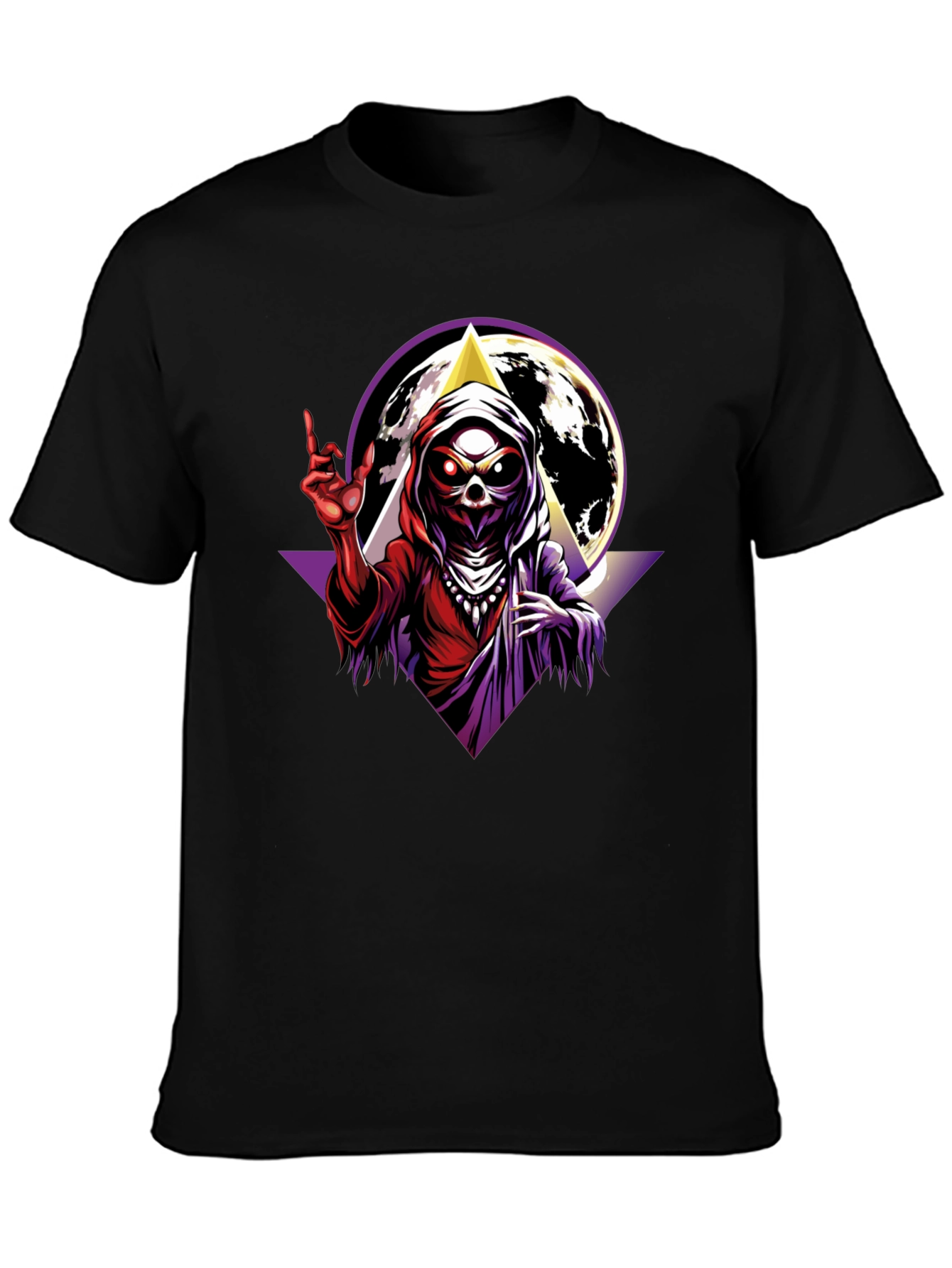 Grim Reaper Graphic T-Shirt - Black