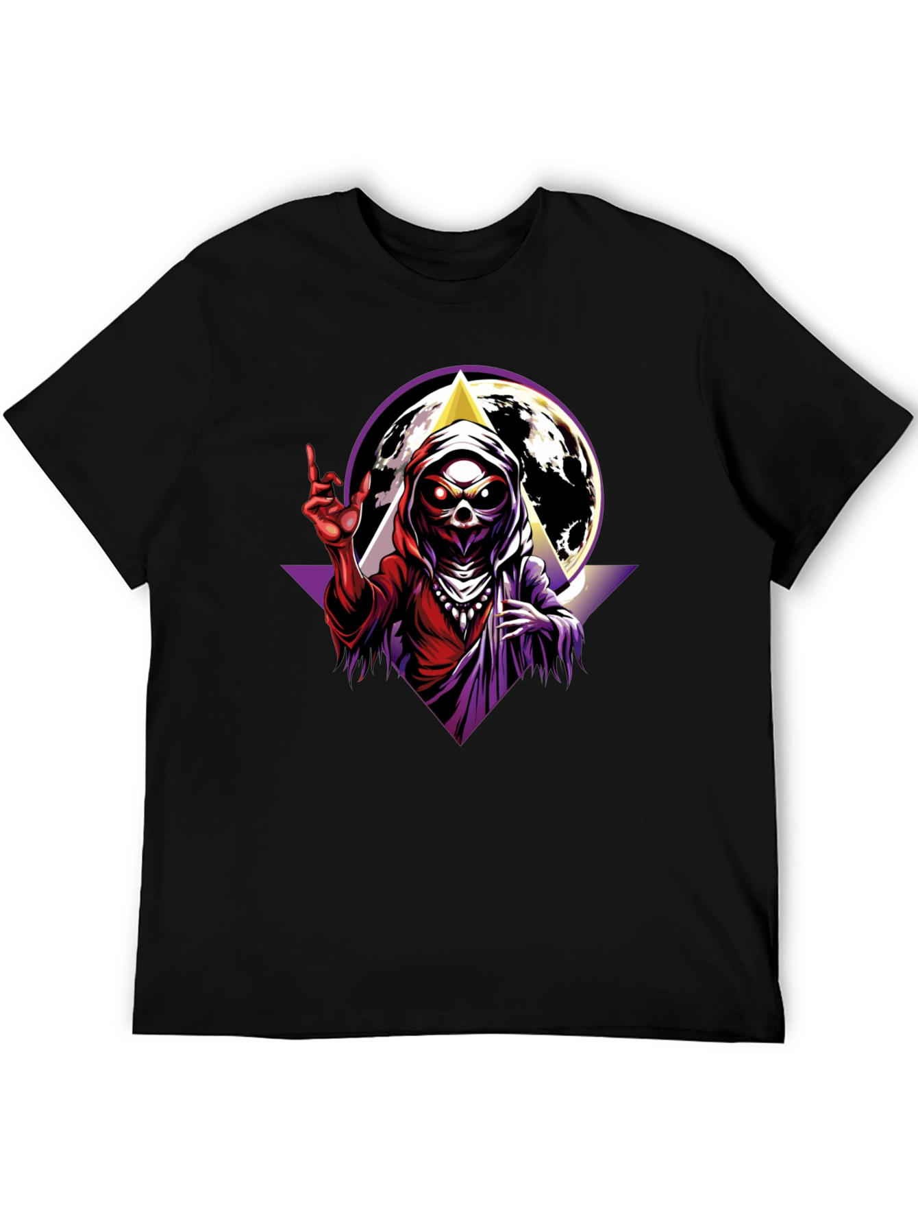 Grim Reaper Graphic T-Shirt - Black