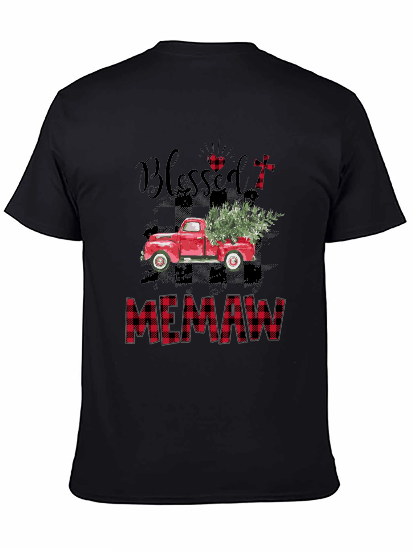 Blessed Memaw T-Shirt Red Truck Design