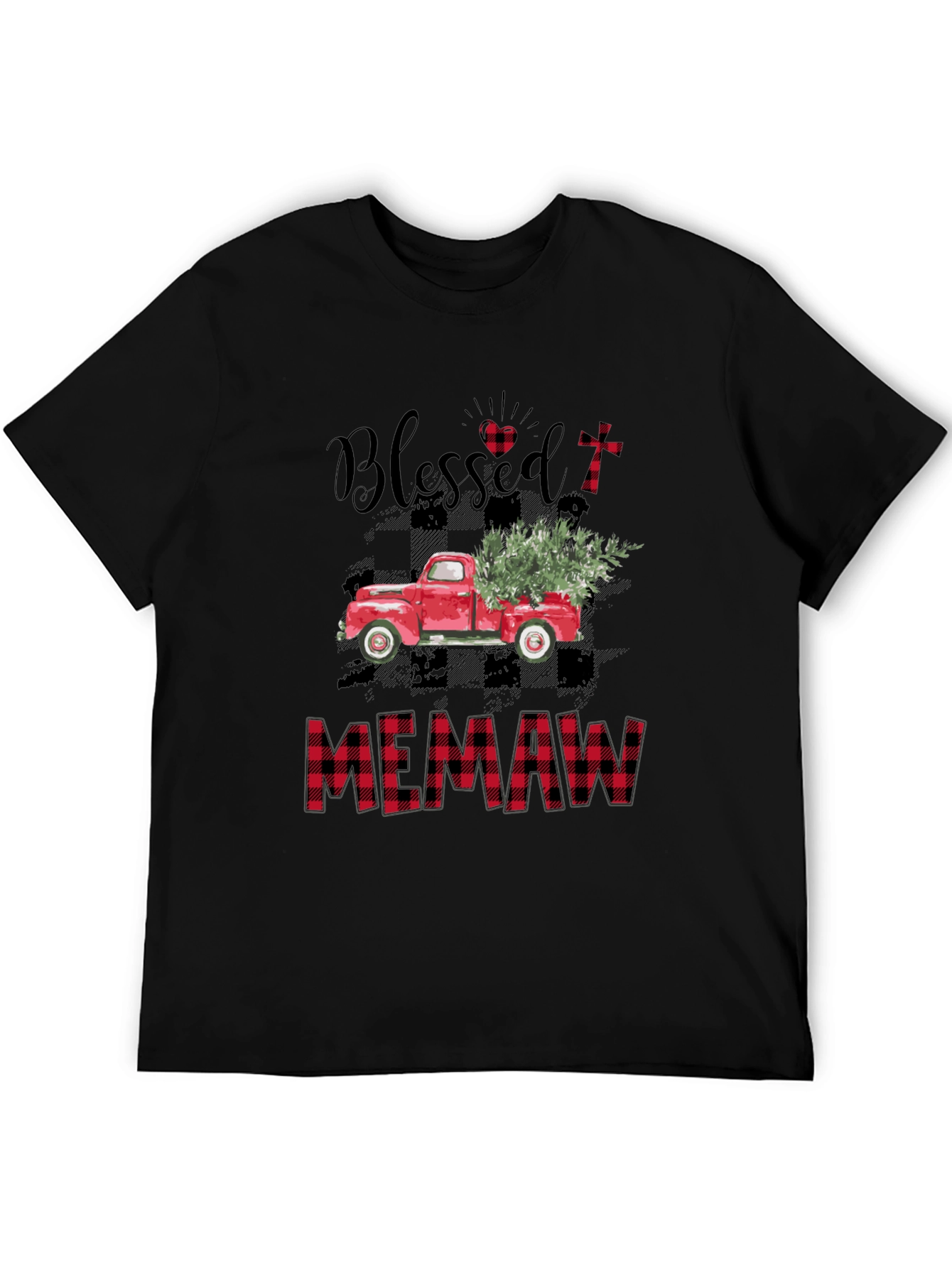 Blessed Memaw T-Shirt Red Truck Design