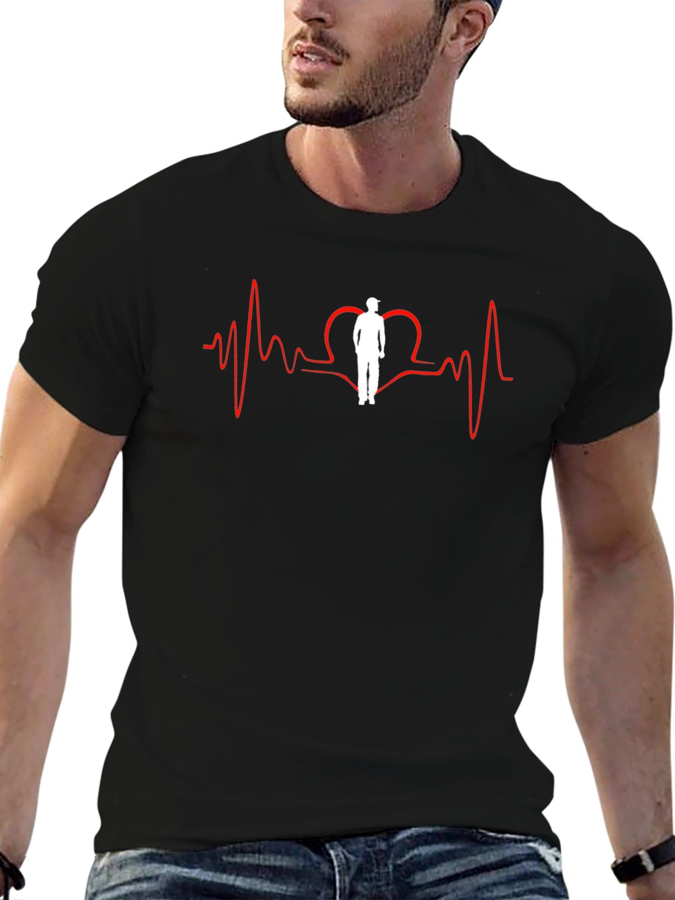 Heartbeat Golf T-Shirt - Golfers Passion