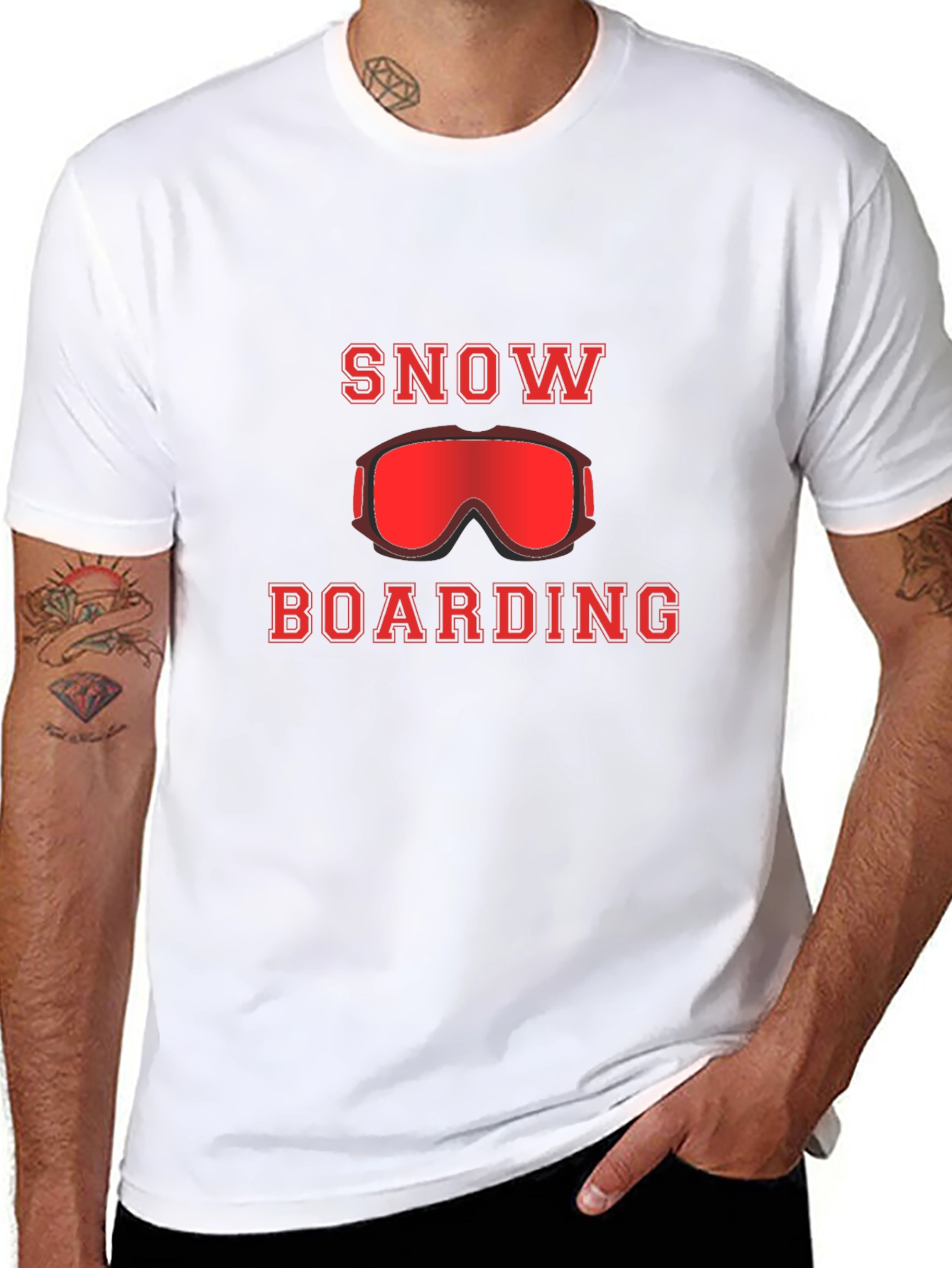 Snowboarding T-Shirt -  Sports Graphic Tee