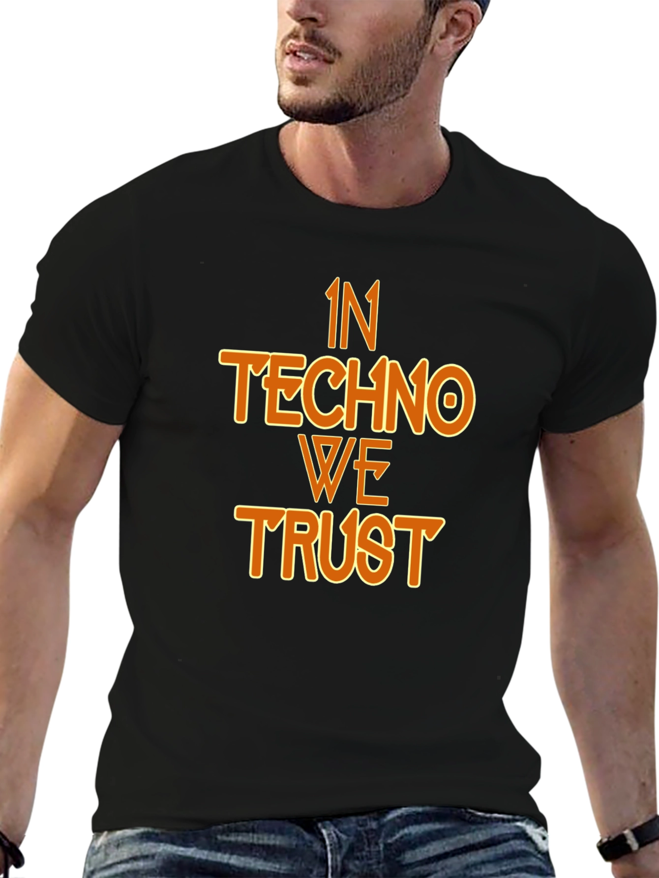 In Techno We Trust Graphic T-Shirt