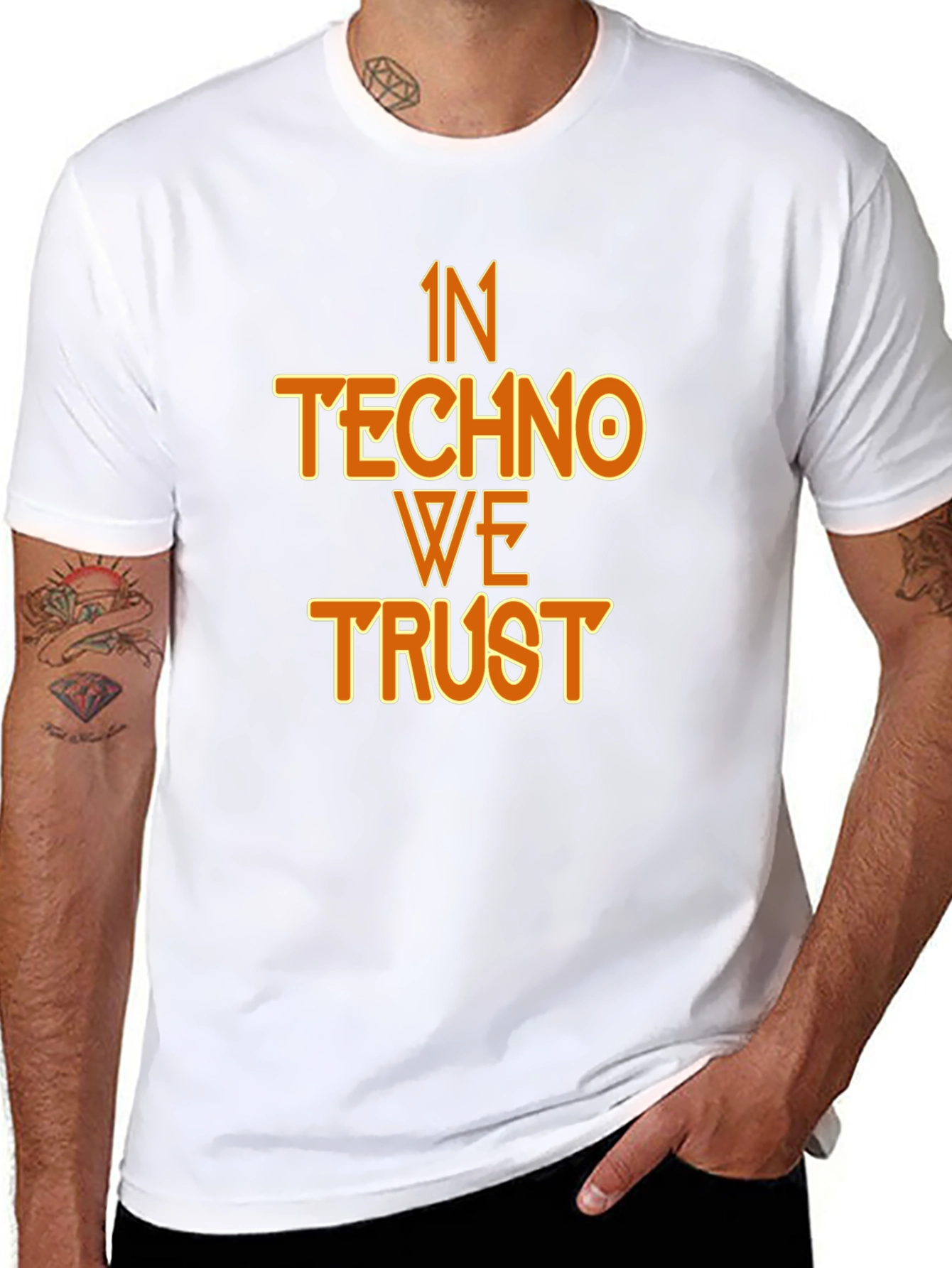 In Techno We Trust Graphic T-Shirt