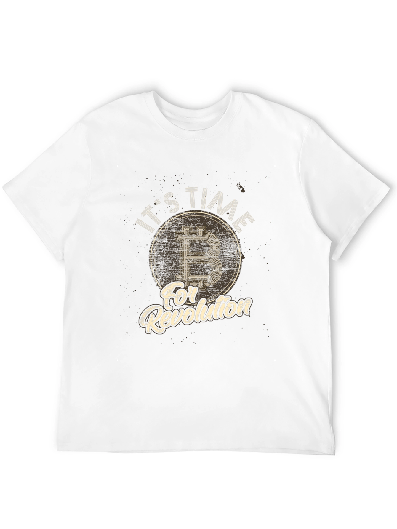 Bitcoin Revolution Black T-Shirt Crypto Currency Tee