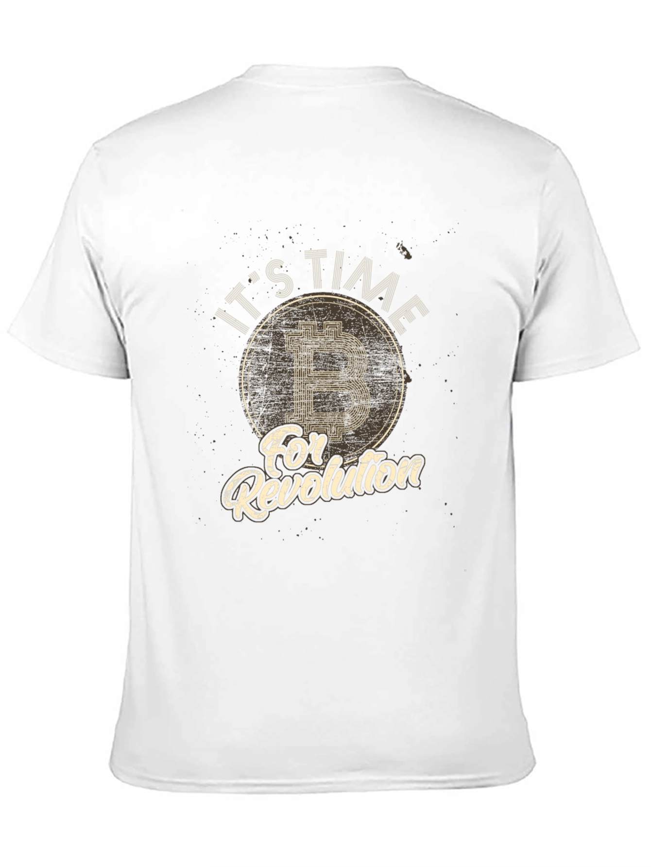 Bitcoin Revolution Black T-Shirt Crypto Currency Tee