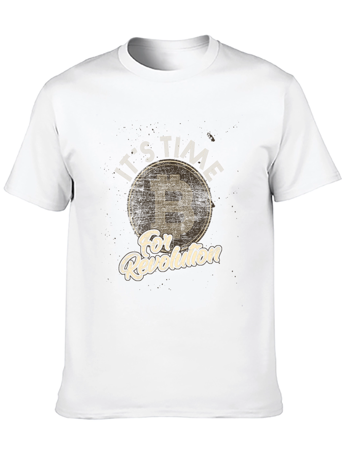 Bitcoin Revolution Black T-Shirt Crypto Currency Tee