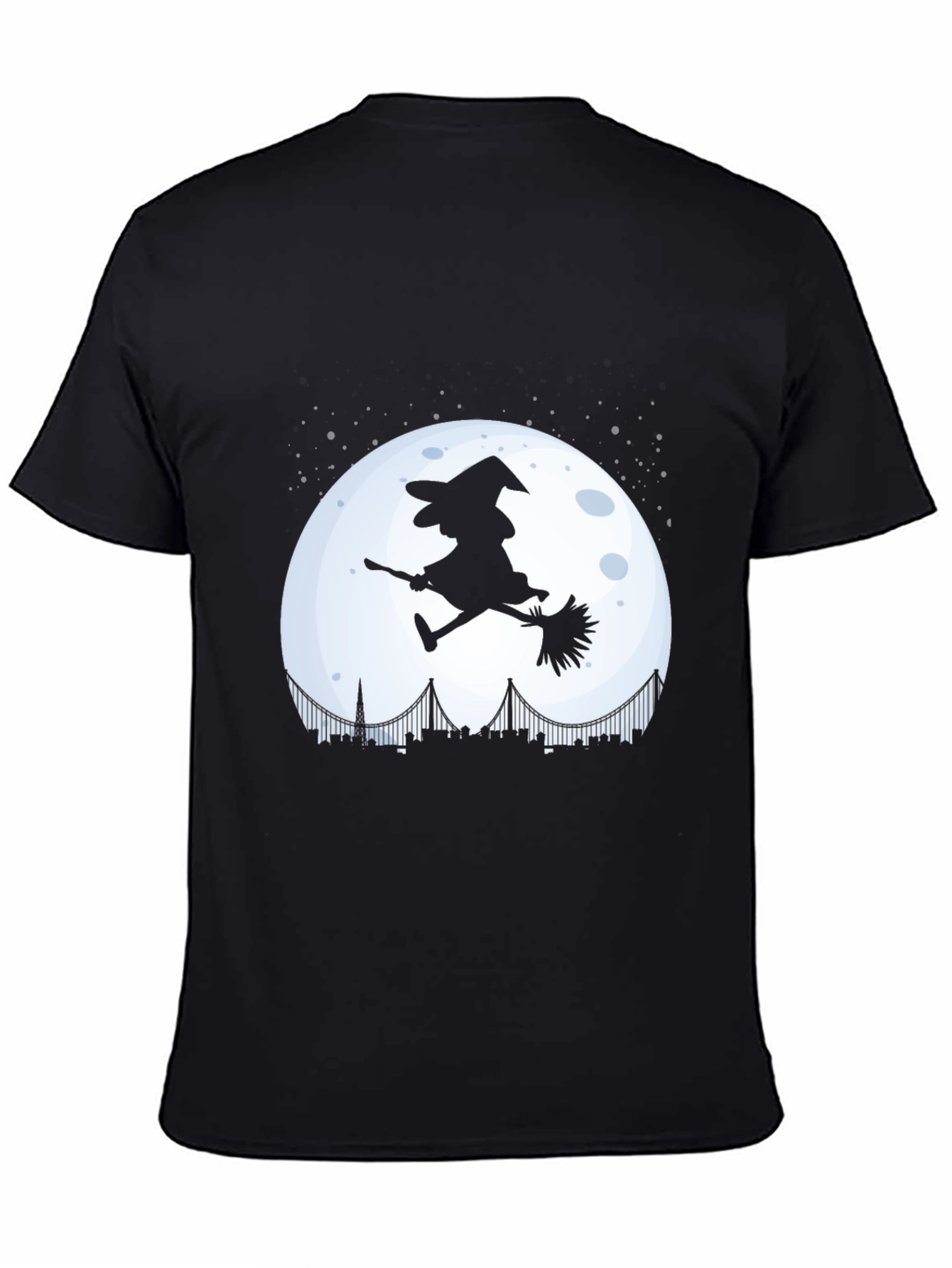 Witch Halloween Moon Graphic Tee