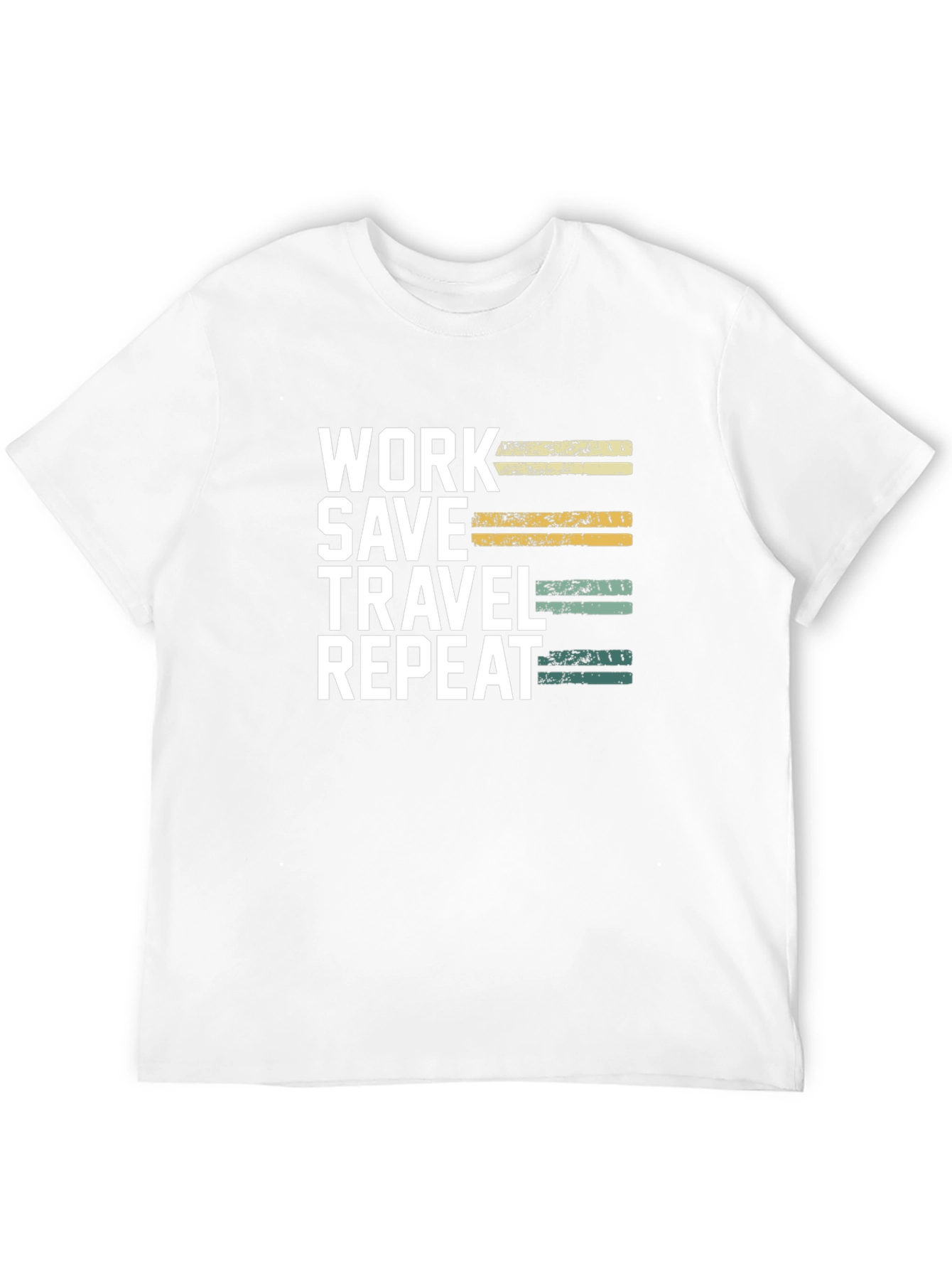 Work Save Travel Repeat Black T-Shirt