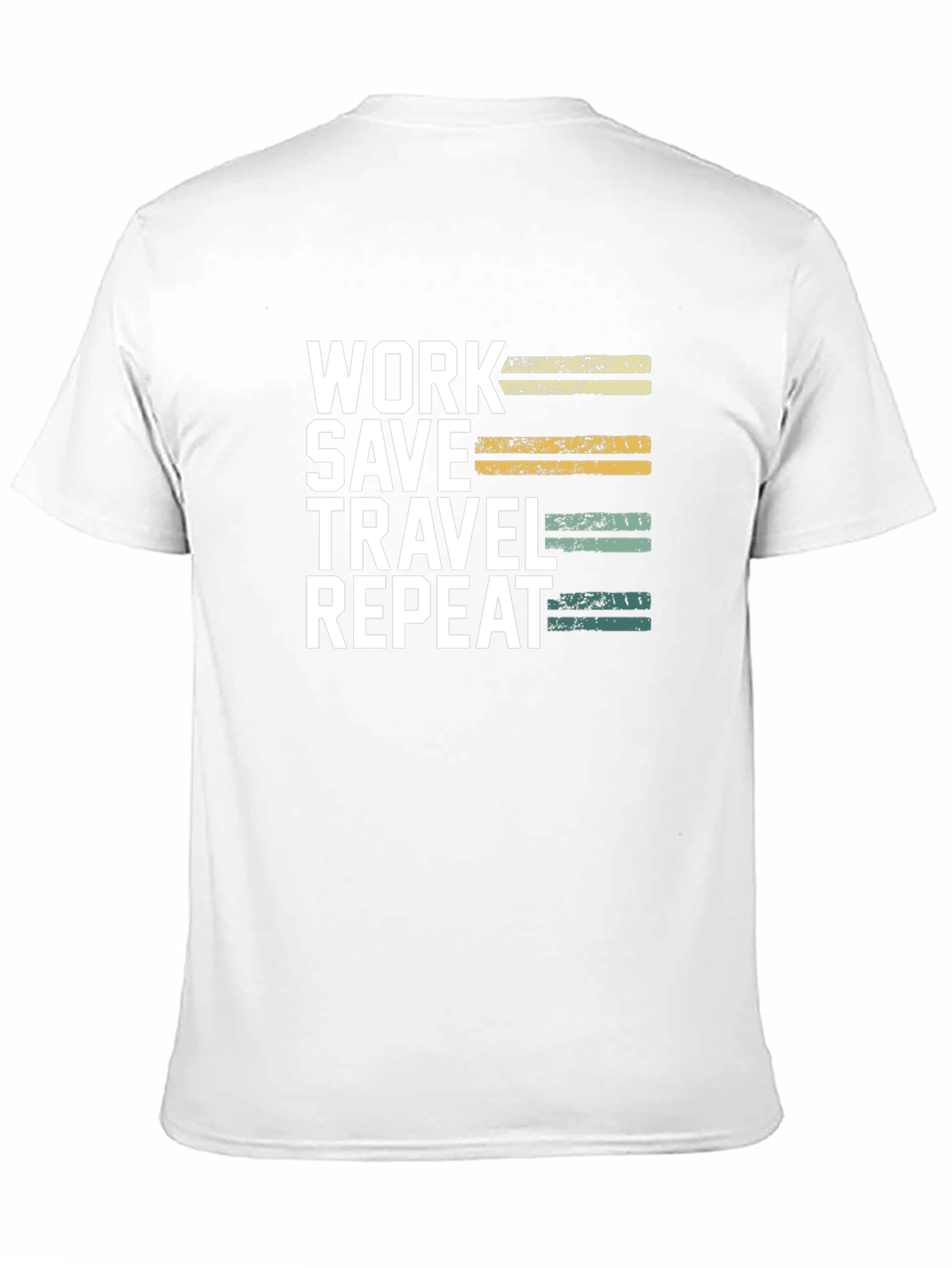 Work Save Travel Repeat Black T-Shirt
