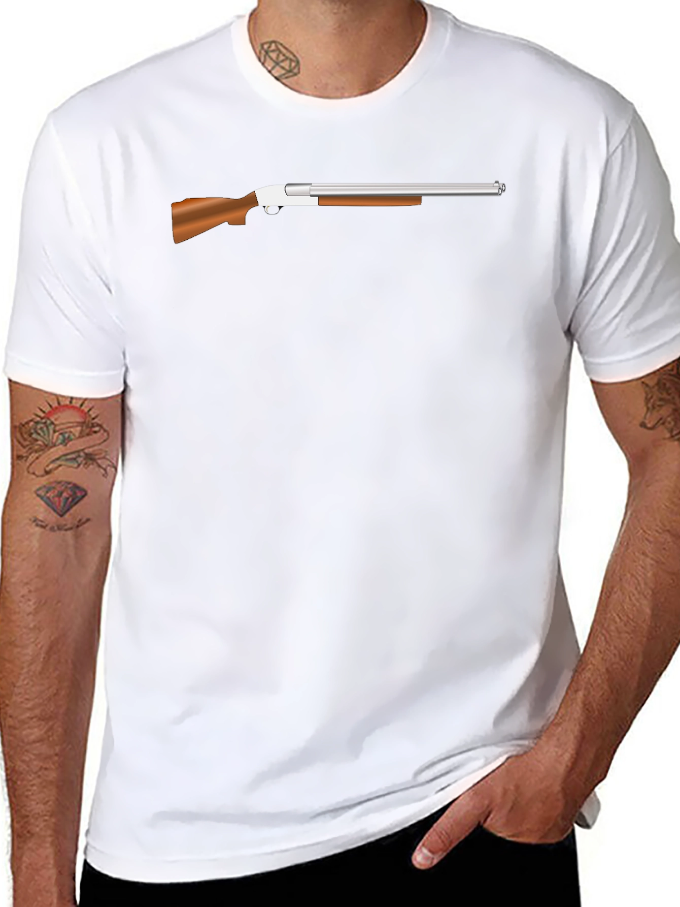 Shotgun Graphic Tee - Stylish Hunting Design