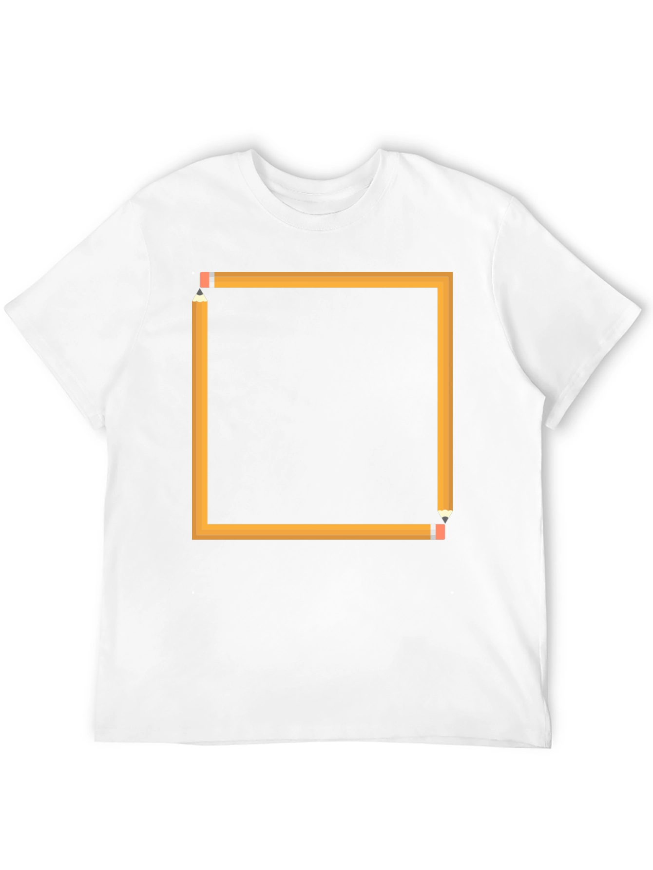 Pencil Square Graphic Tee - Artsy Design
