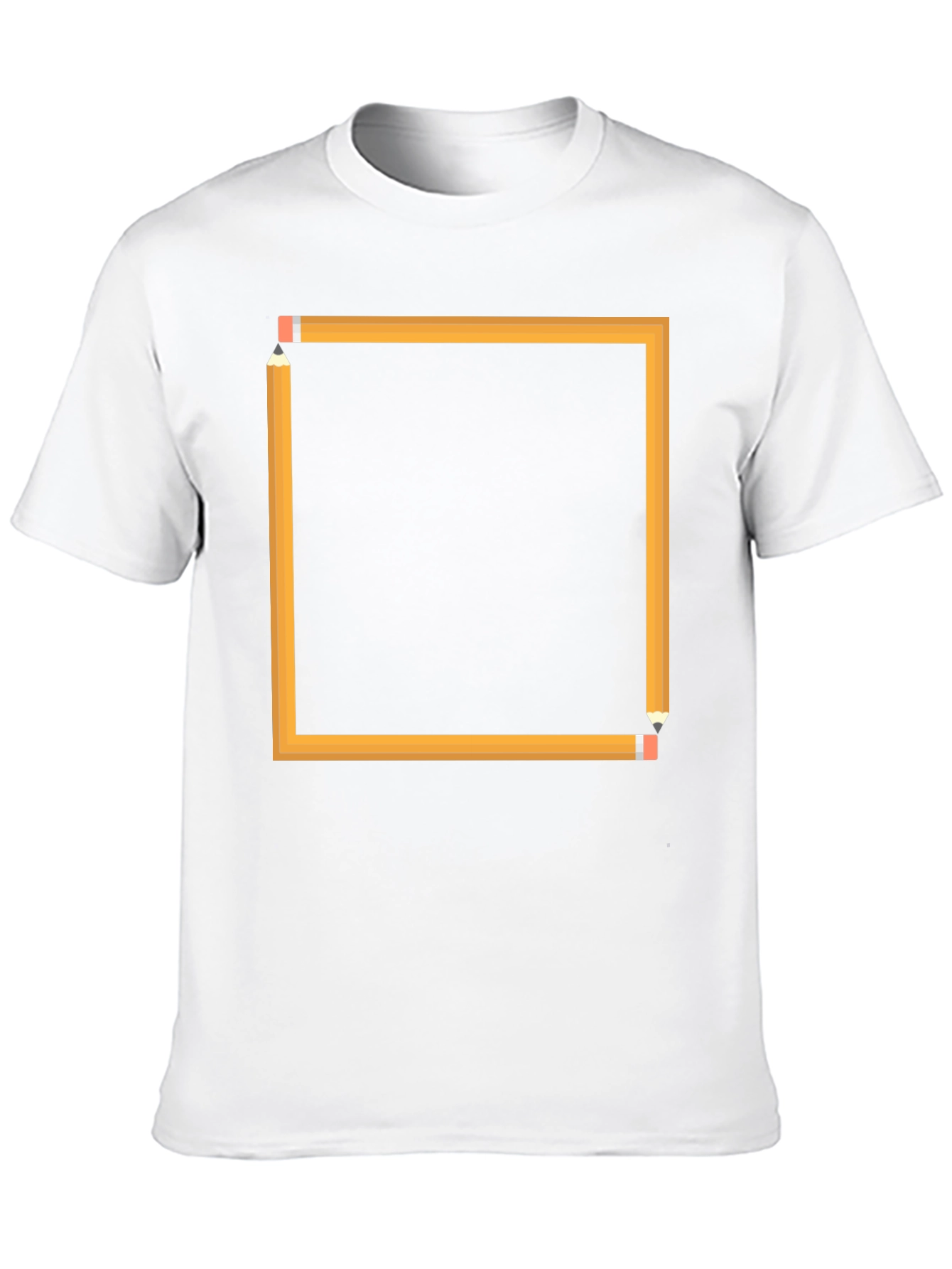 Pencil Square Graphic Tee - Artsy Design