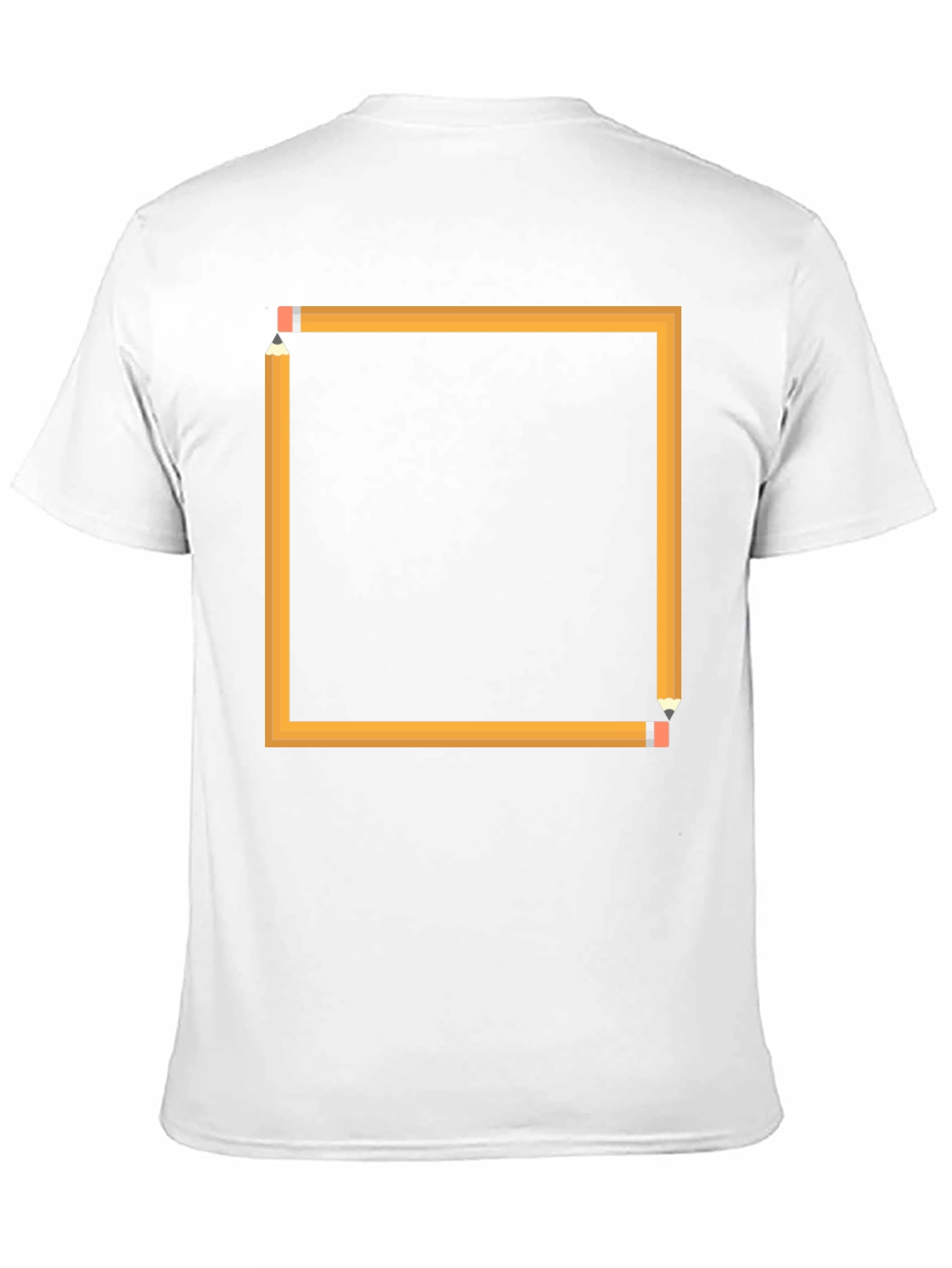Pencil Square Graphic Tee - Artsy Design