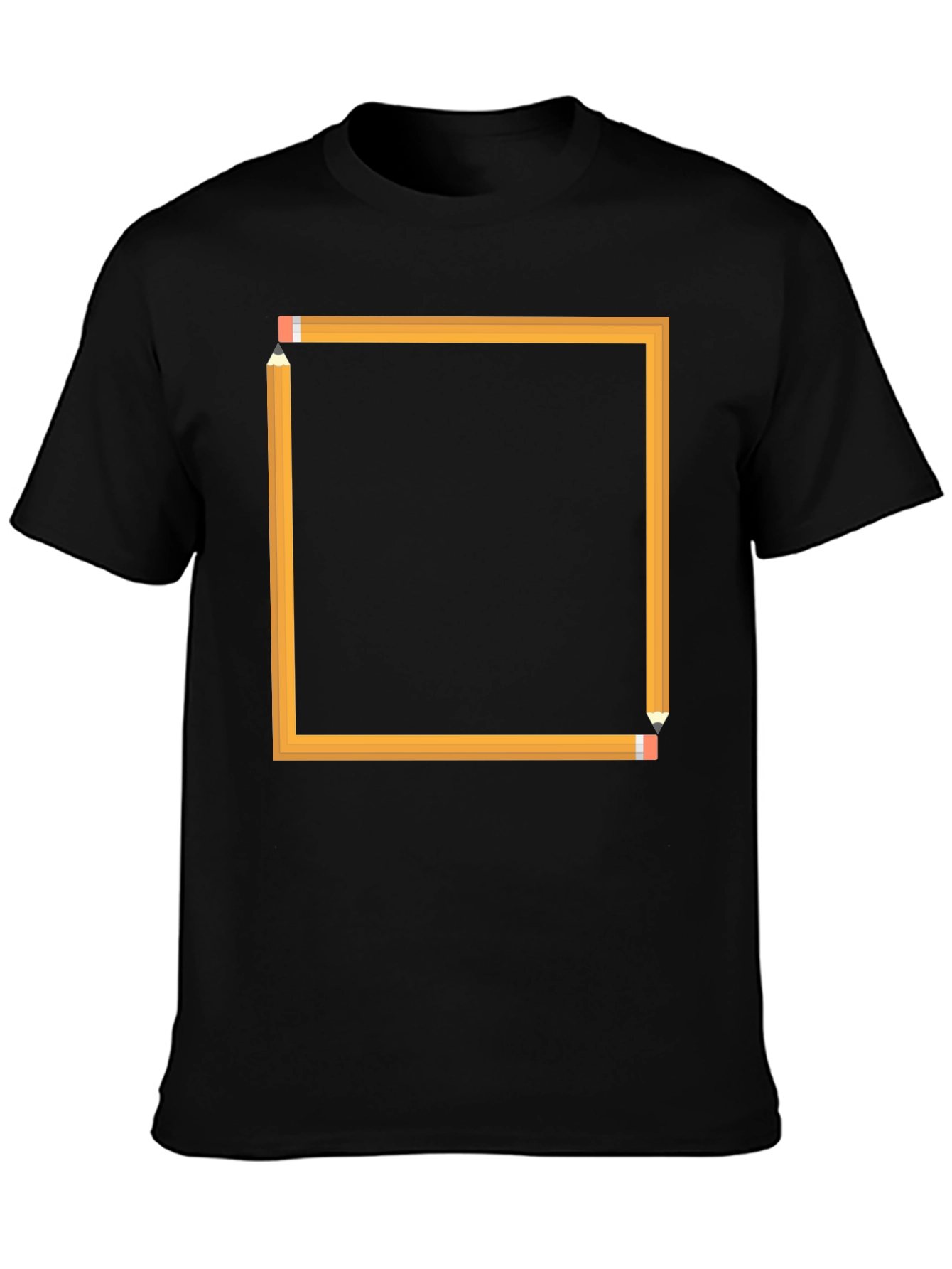 Pencil Square Graphic Tee - Artsy Design