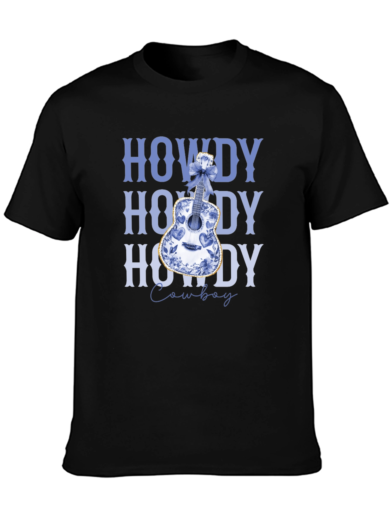 Howdy Cowboy Guitar Graphic Tee