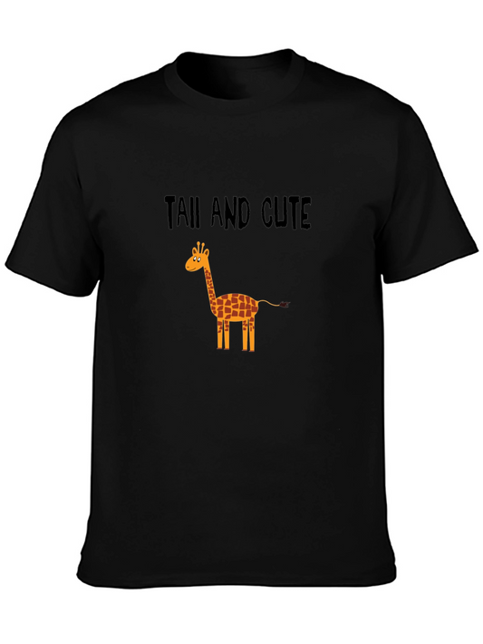 Cute Giraffe T-Shirt - Tall and Cute Design