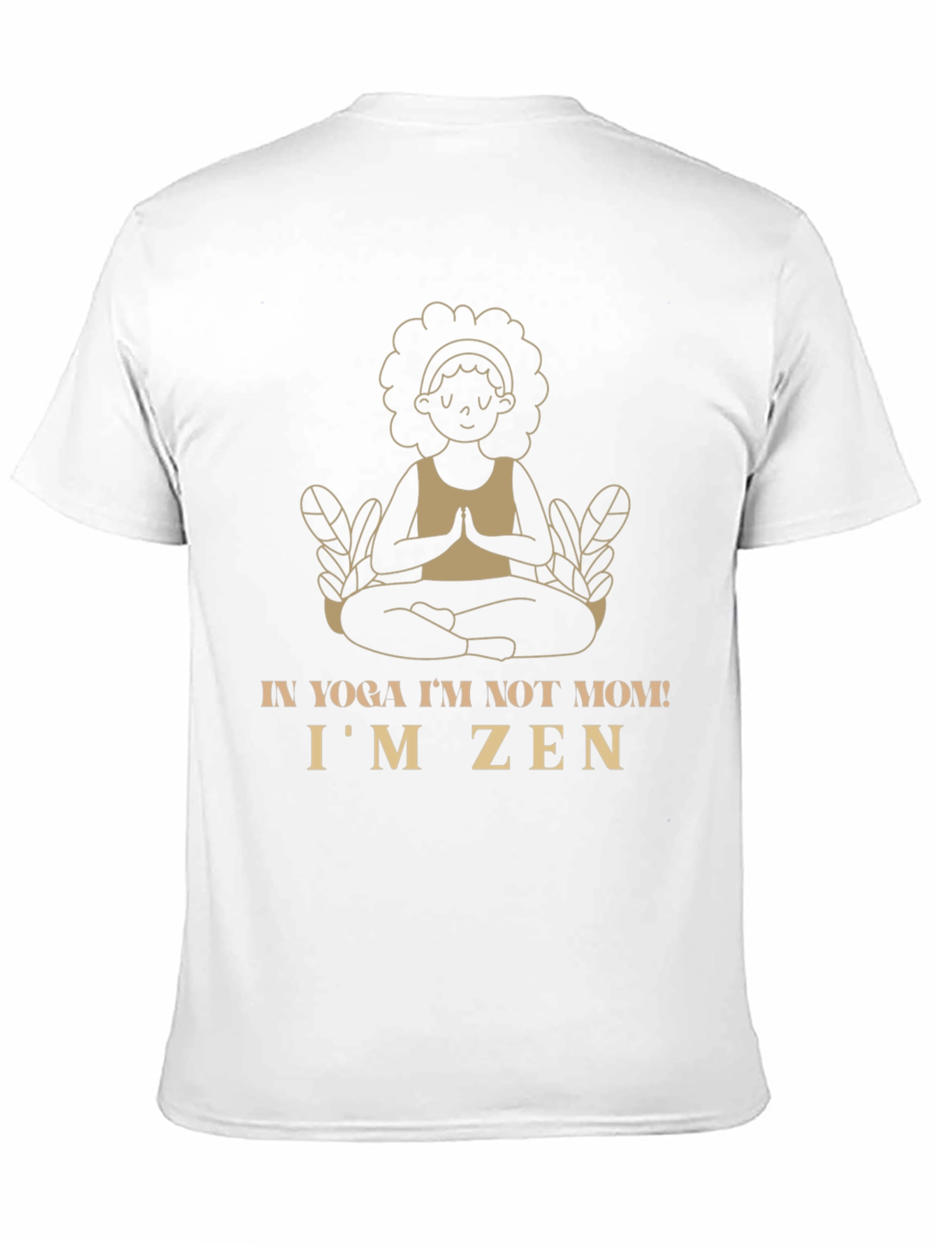 Yoga Mom Zen Graphic Tee - Black Cotton Shirt