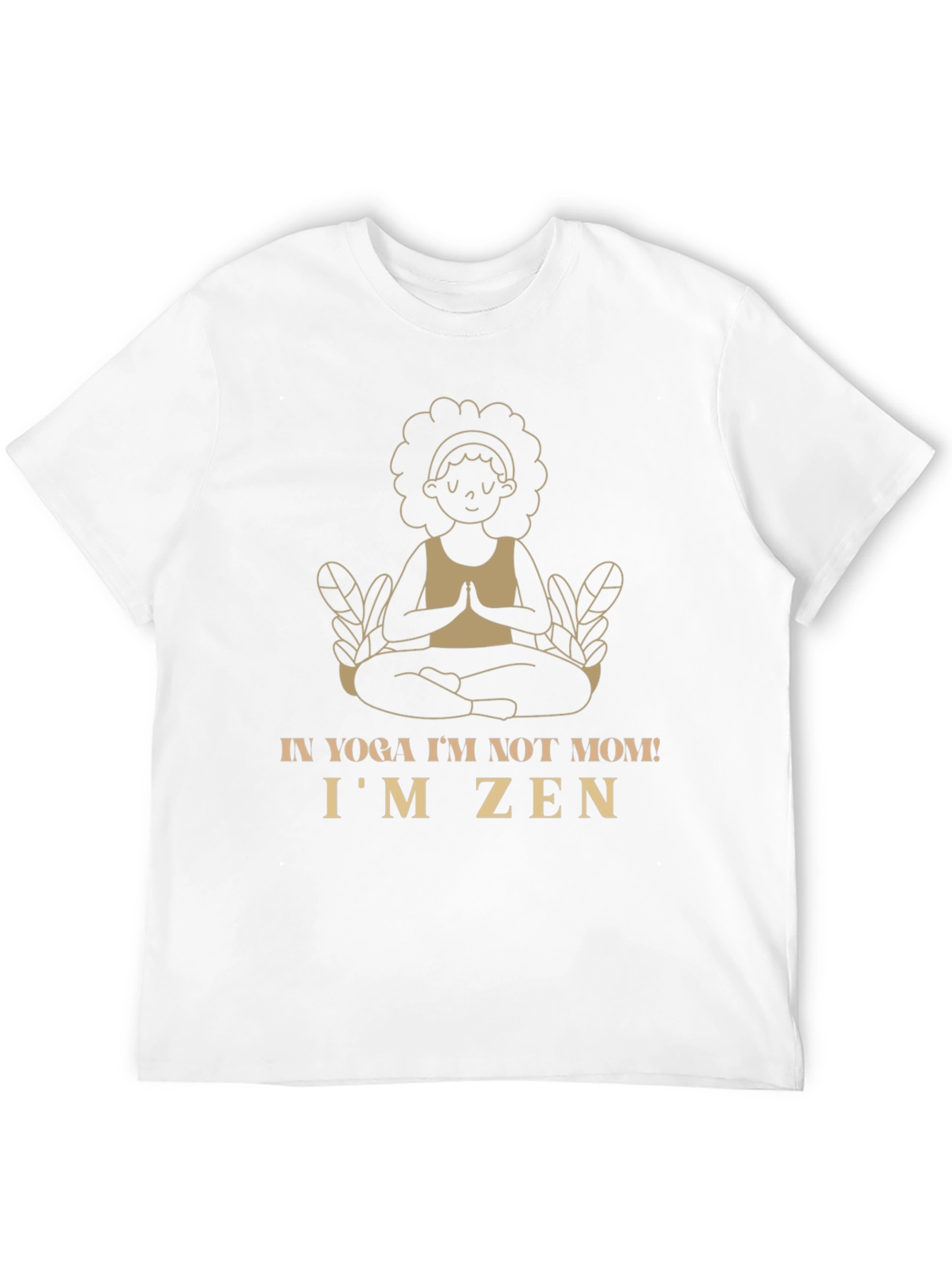 Yoga Mom Zen Graphic Tee - Black Cotton Shirt