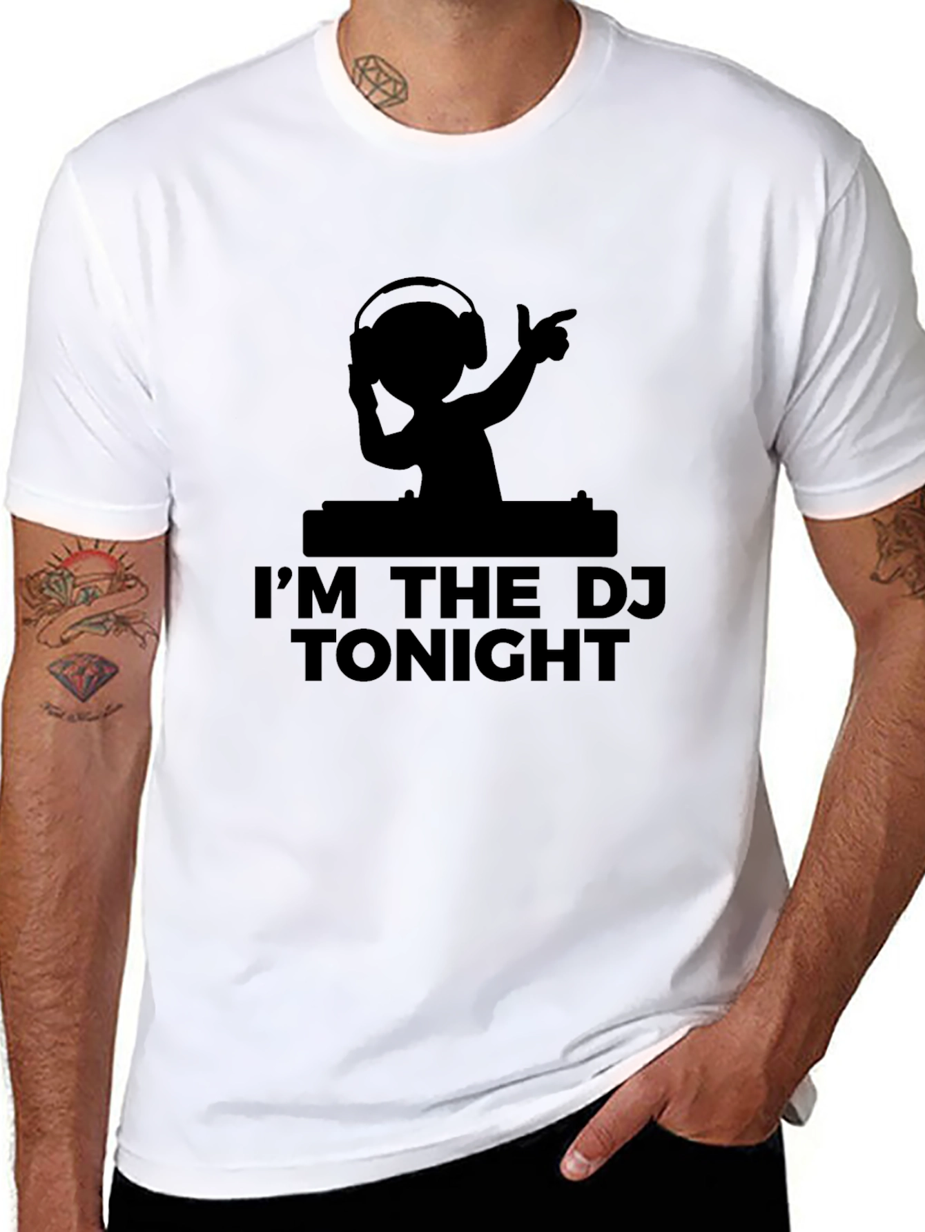 Im The DJ Tonight Black T-Shirt
