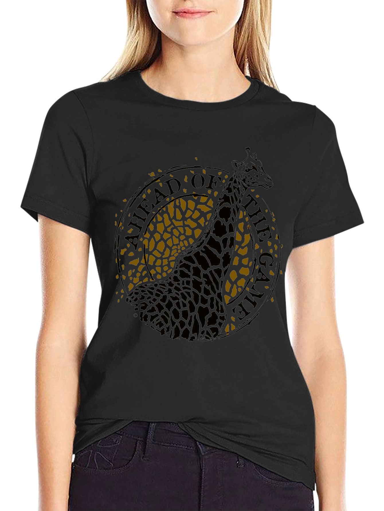 Ahead of the Game Giraffe Graphic Tee