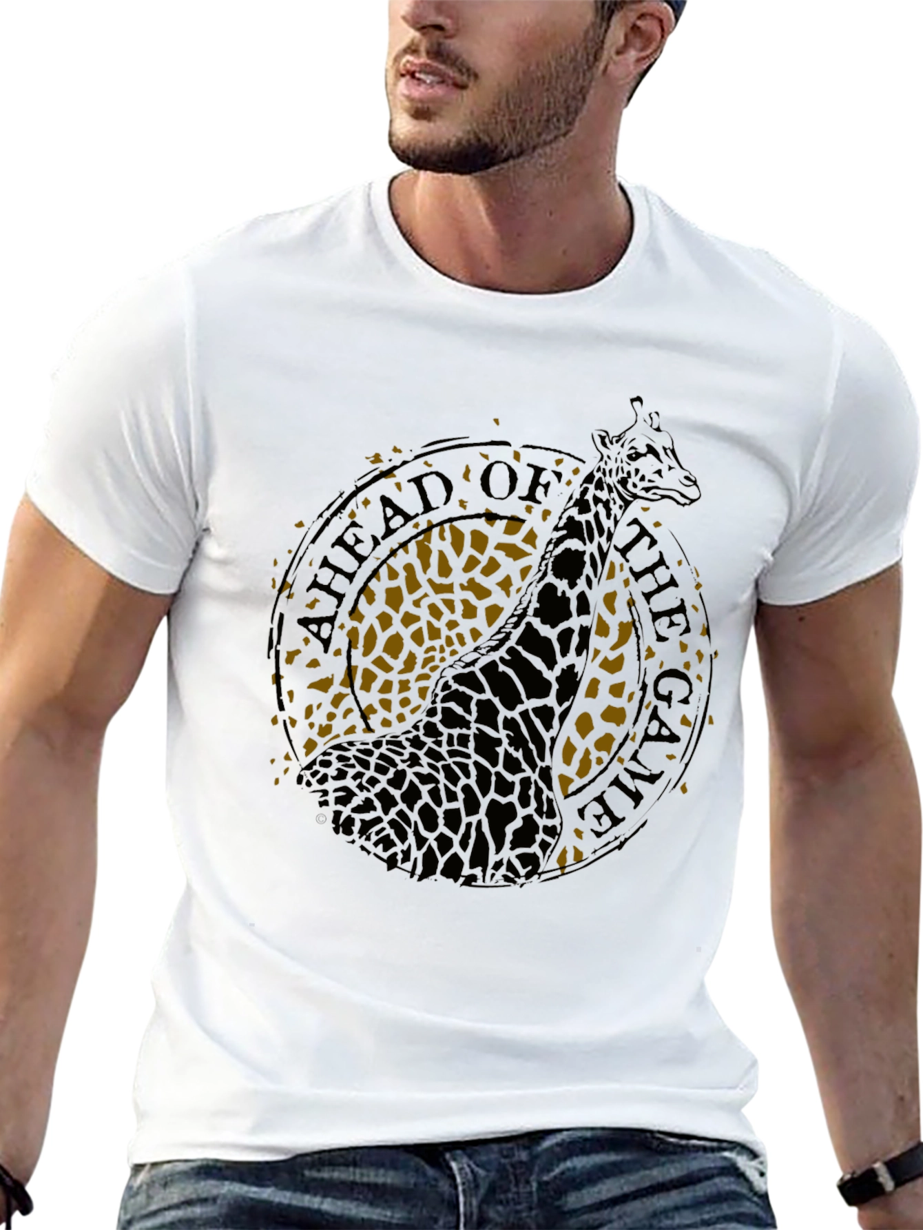 Ahead of the Game Giraffe Graphic Tee