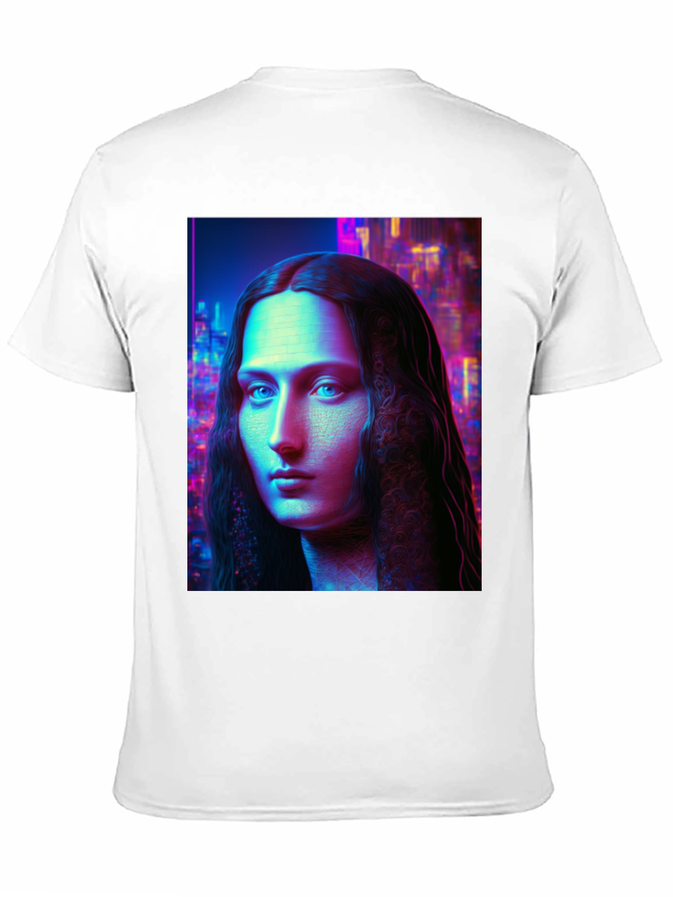 Neon Renaissance T-Shirt: Unique Artistic Tee