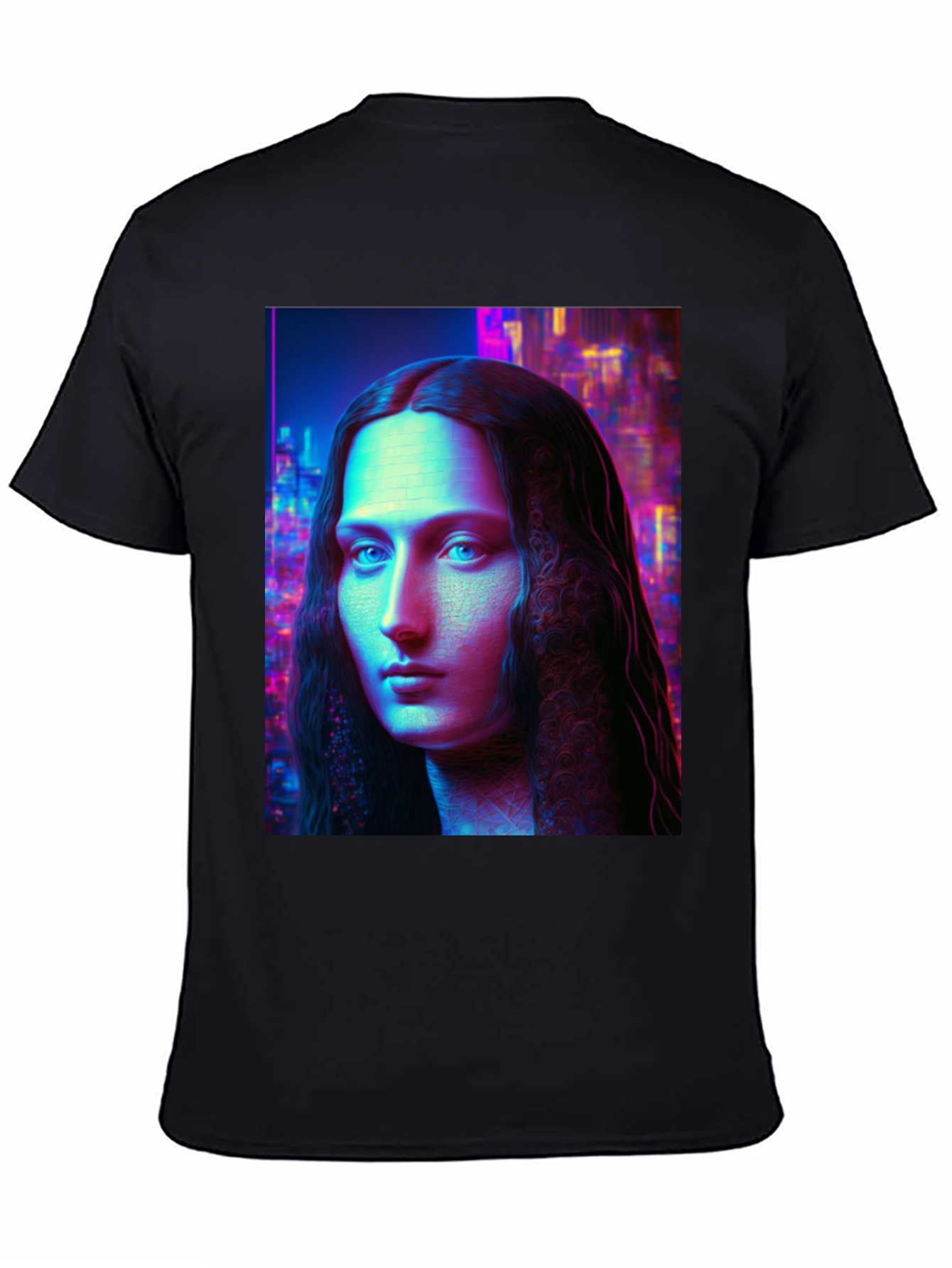 Neon Renaissance T-Shirt: Unique Artistic Tee