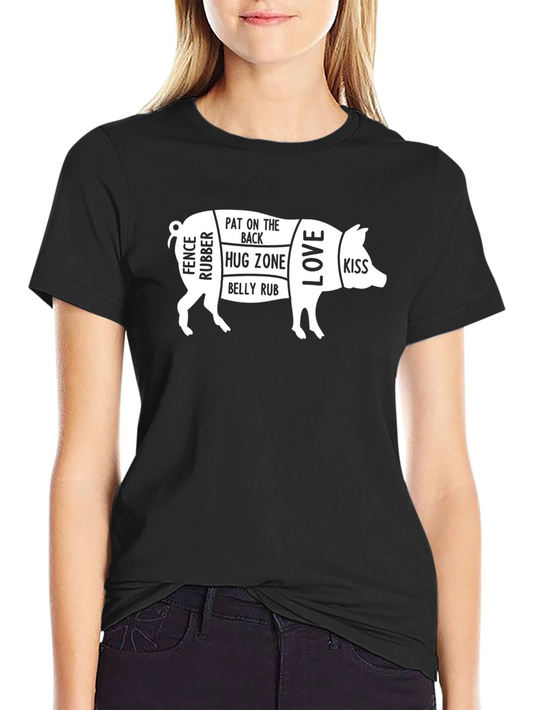 Funny Pig Lover T-Shirt - Butcher Shop Style Tee