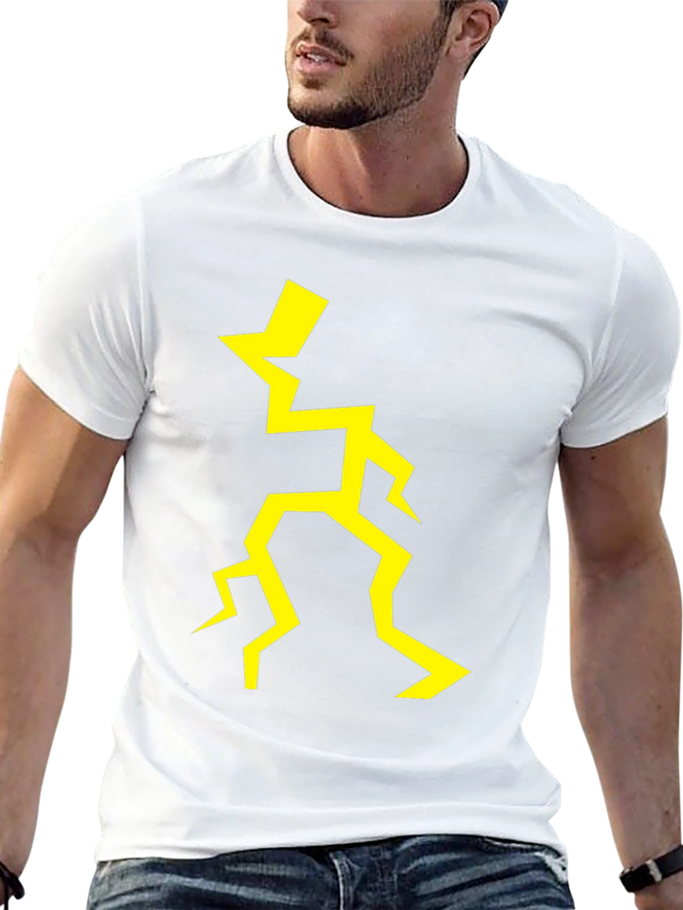 Lightning Bolt Graphic Black T-Shirt