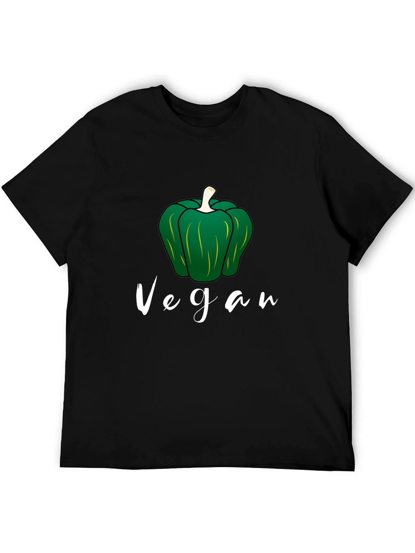 Vegan Pepper Graphic Tee - Black