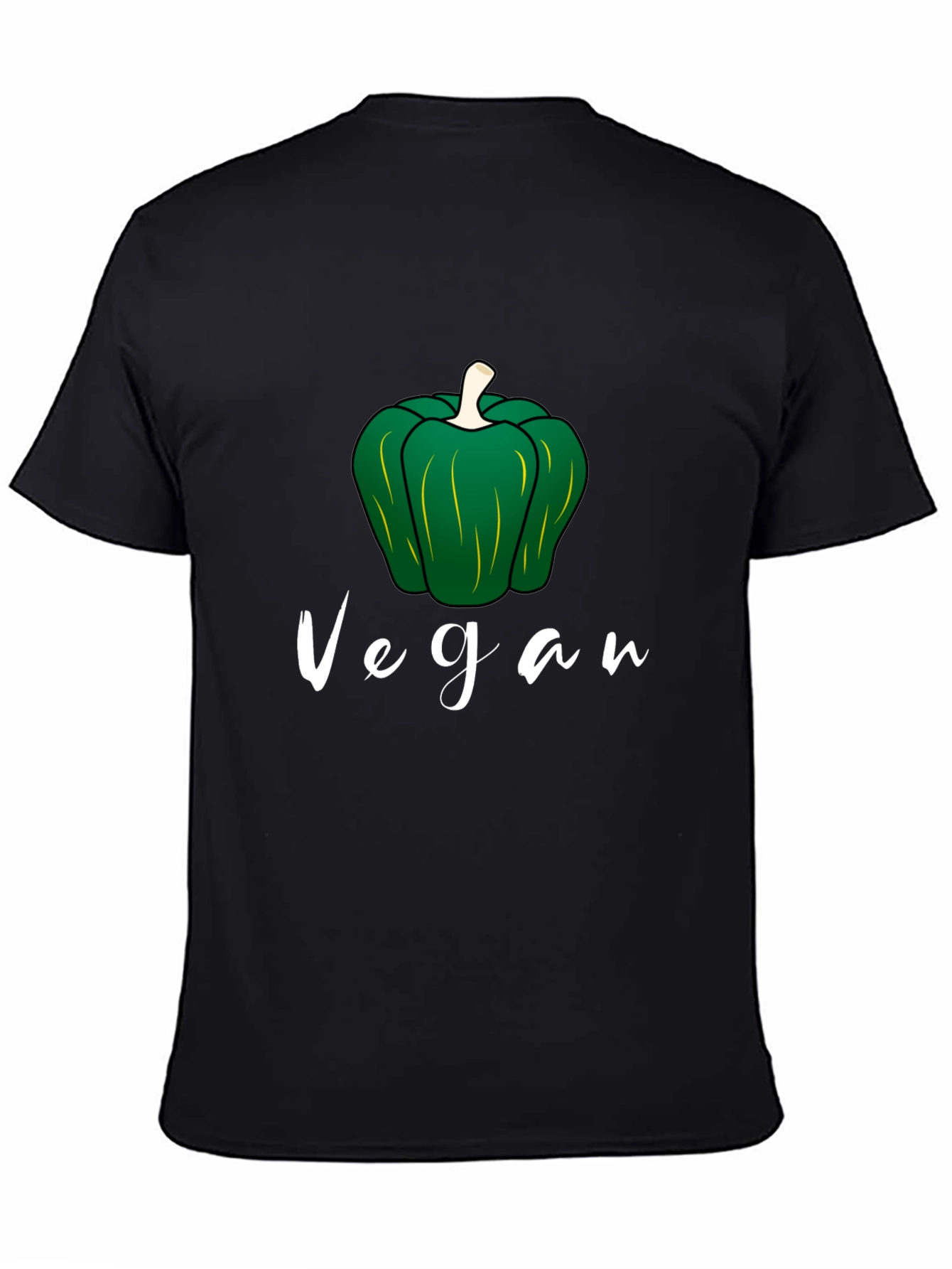 Vegan Pepper Graphic Tee - Black