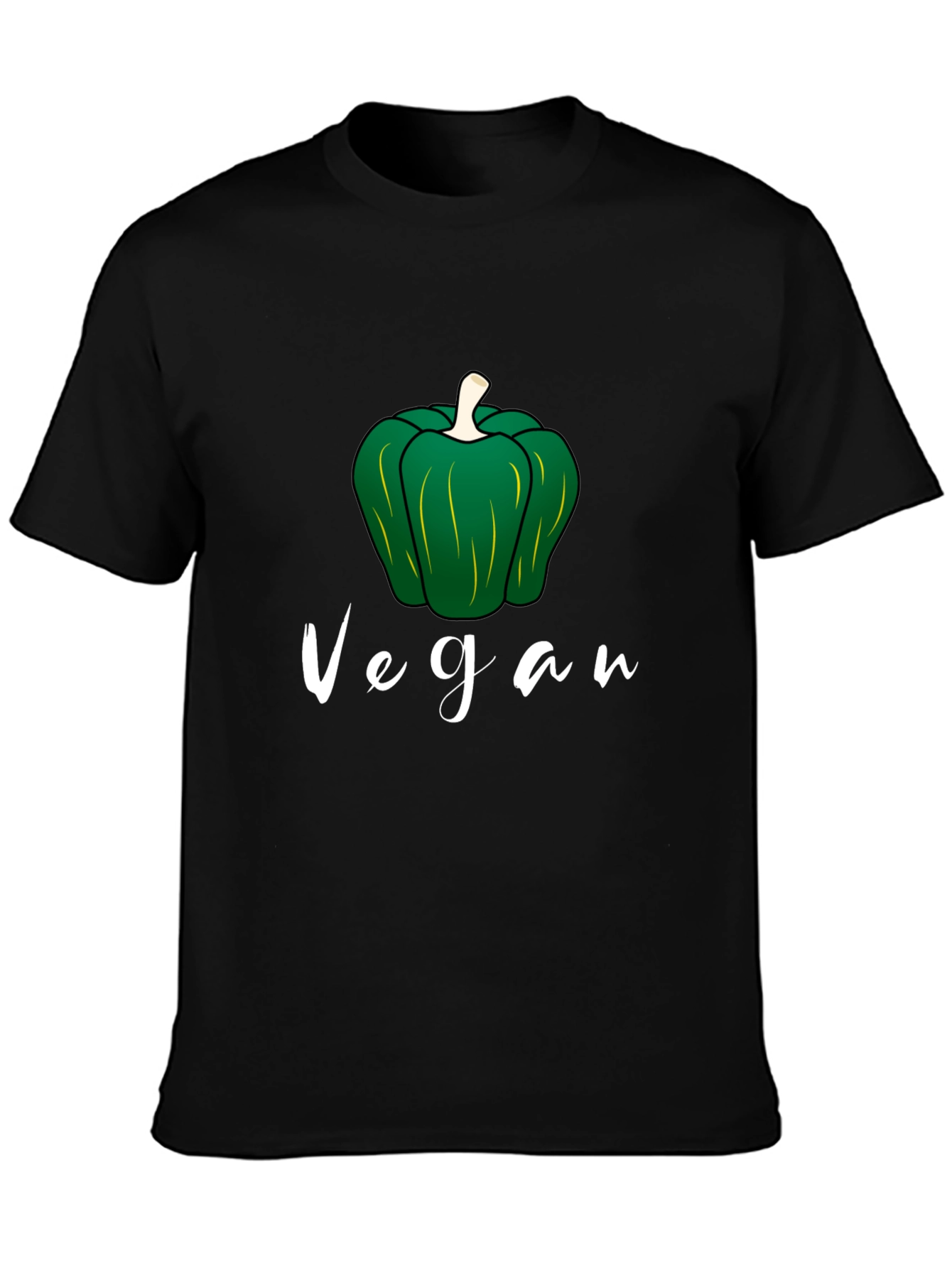 Vegan Pepper Graphic Tee - Black