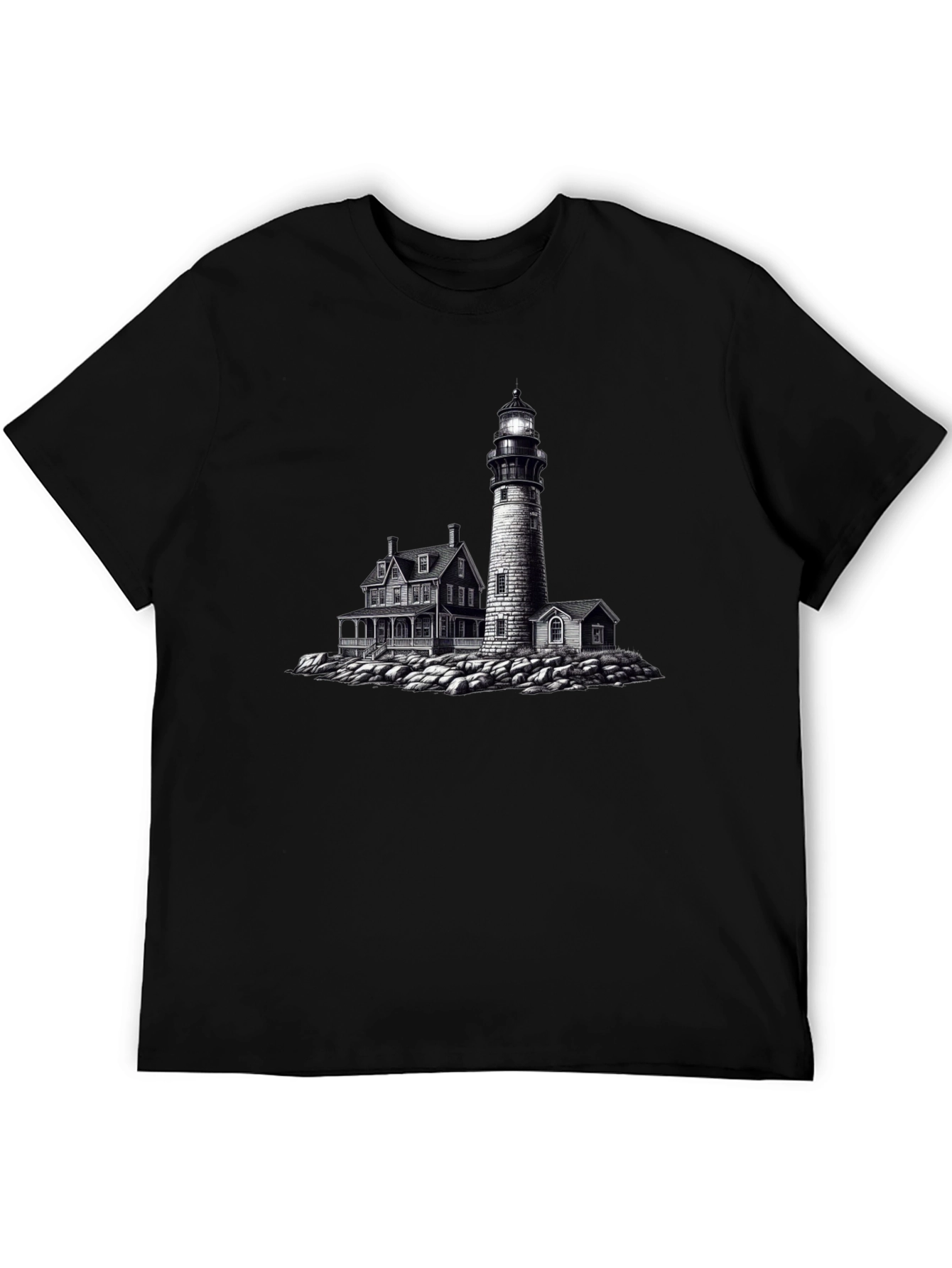 Lighthouse Graphic Tee - Coastal Style