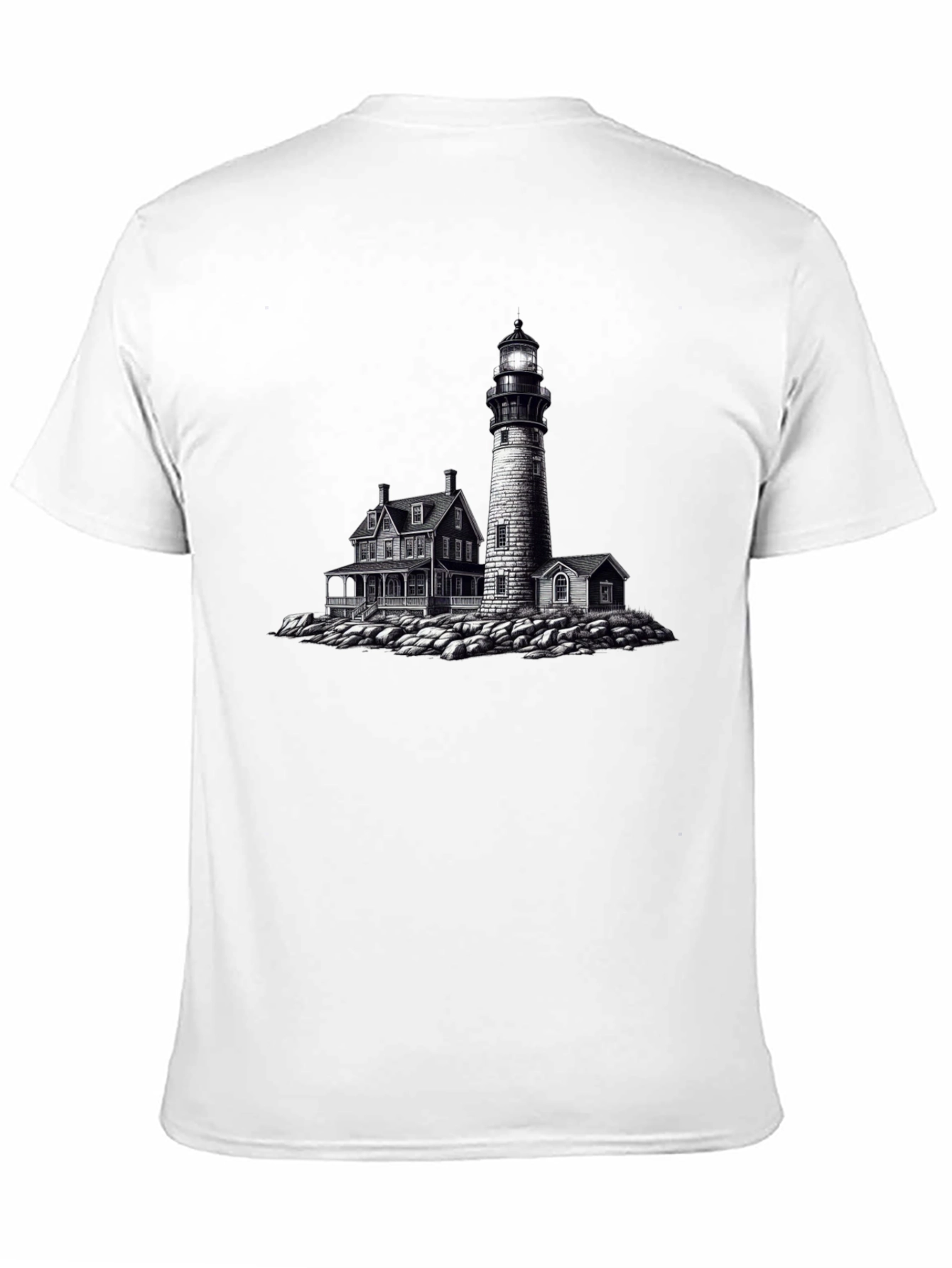Lighthouse Graphic Tee - Coastal Style